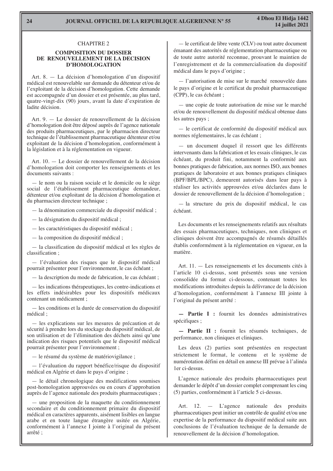 Official original PDF page 24 — algeria-r202-dz-arrete-dossier