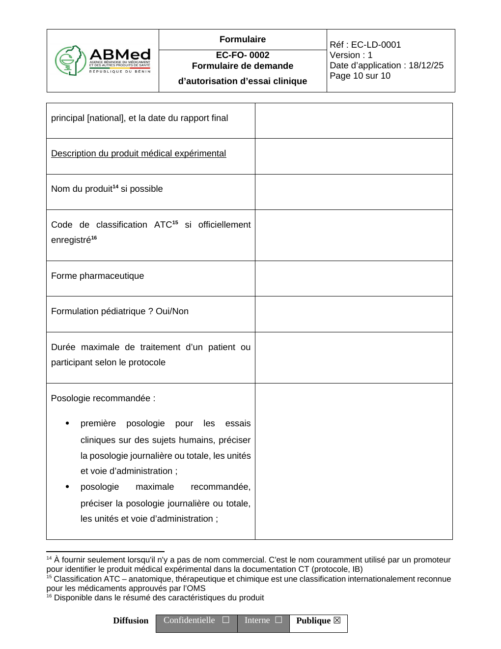 Rendered from the linked Office original — page 10; retained table layout and symbols. This is a render, not an official PDF page.