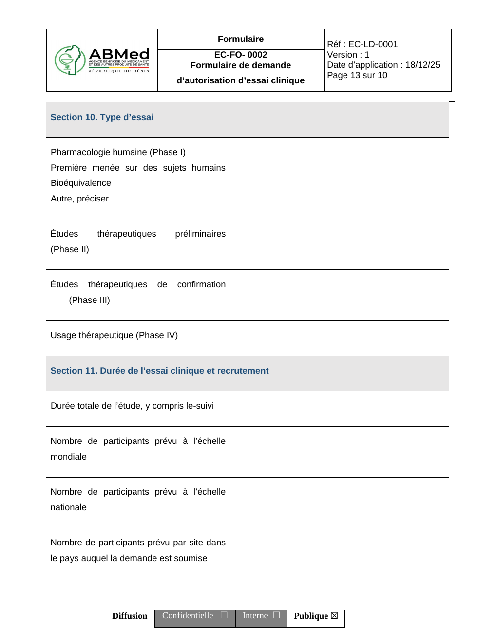 Rendered from the linked Office original — page 13; retained table layout and symbols. This is a render, not an official PDF page.