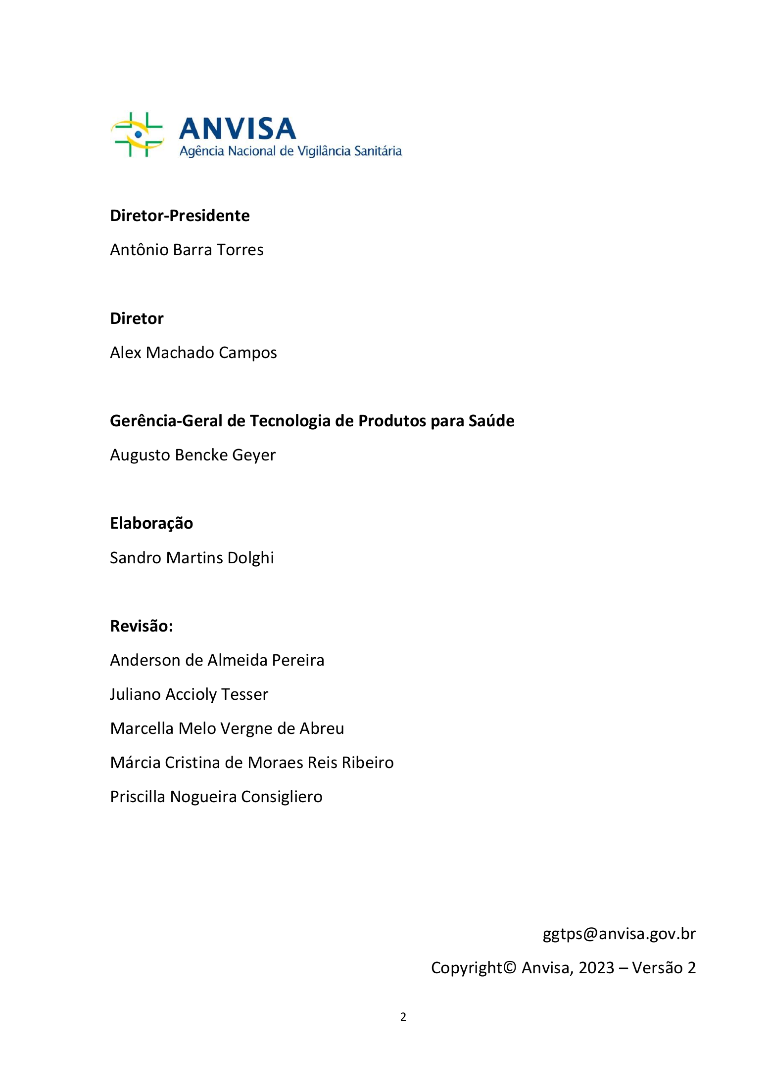 ANVISA RDC751/2022 Q&A —edition2 — original complete physical PDF page 2; original image governs.