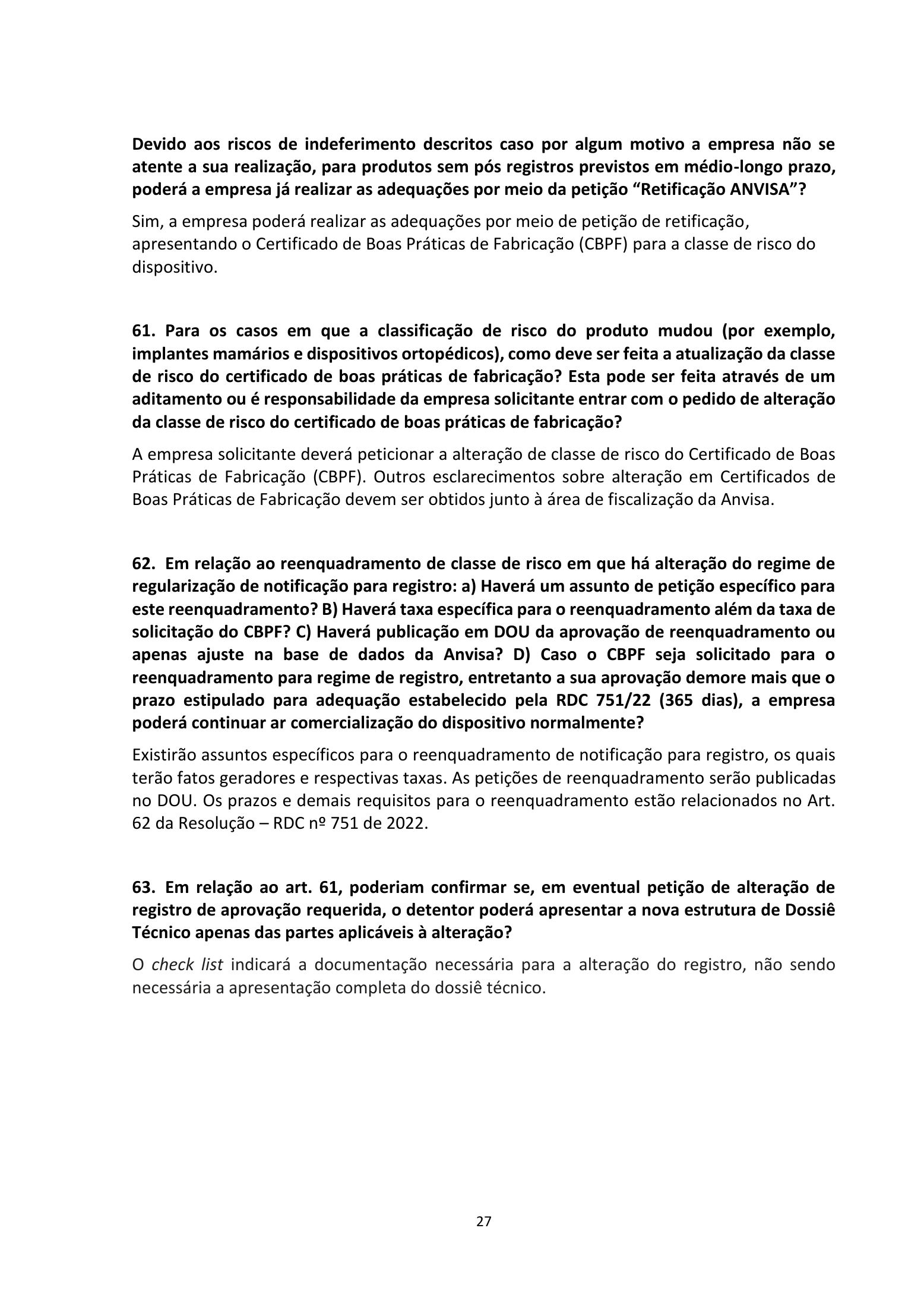 ANVISA RDC751/2022 Q&A —edition2 — original complete physical PDF page 27; original image governs.