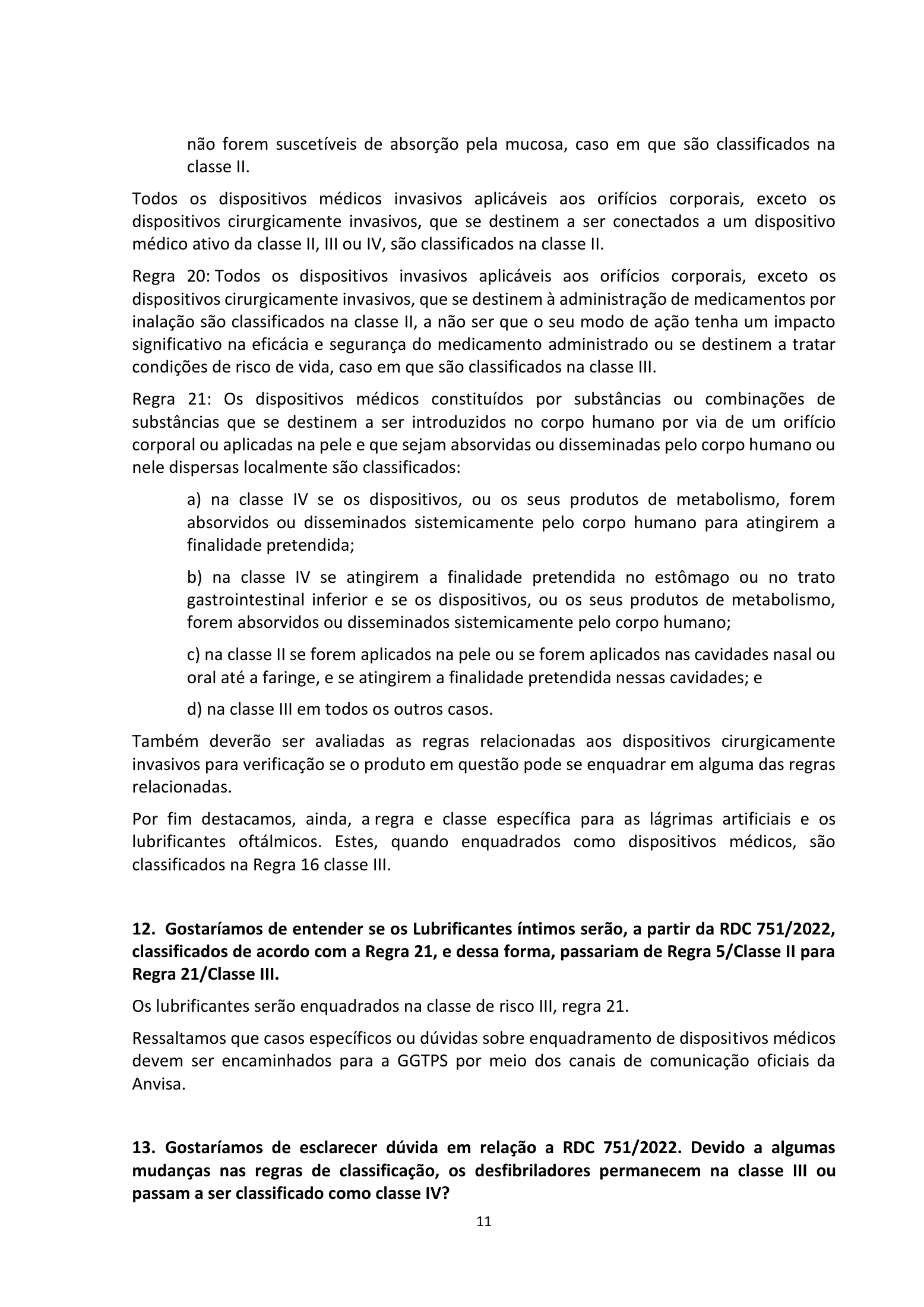 ANVISA RDC751/2022 Q&A —edition2 — original complete physical PDF page 11; original image governs.