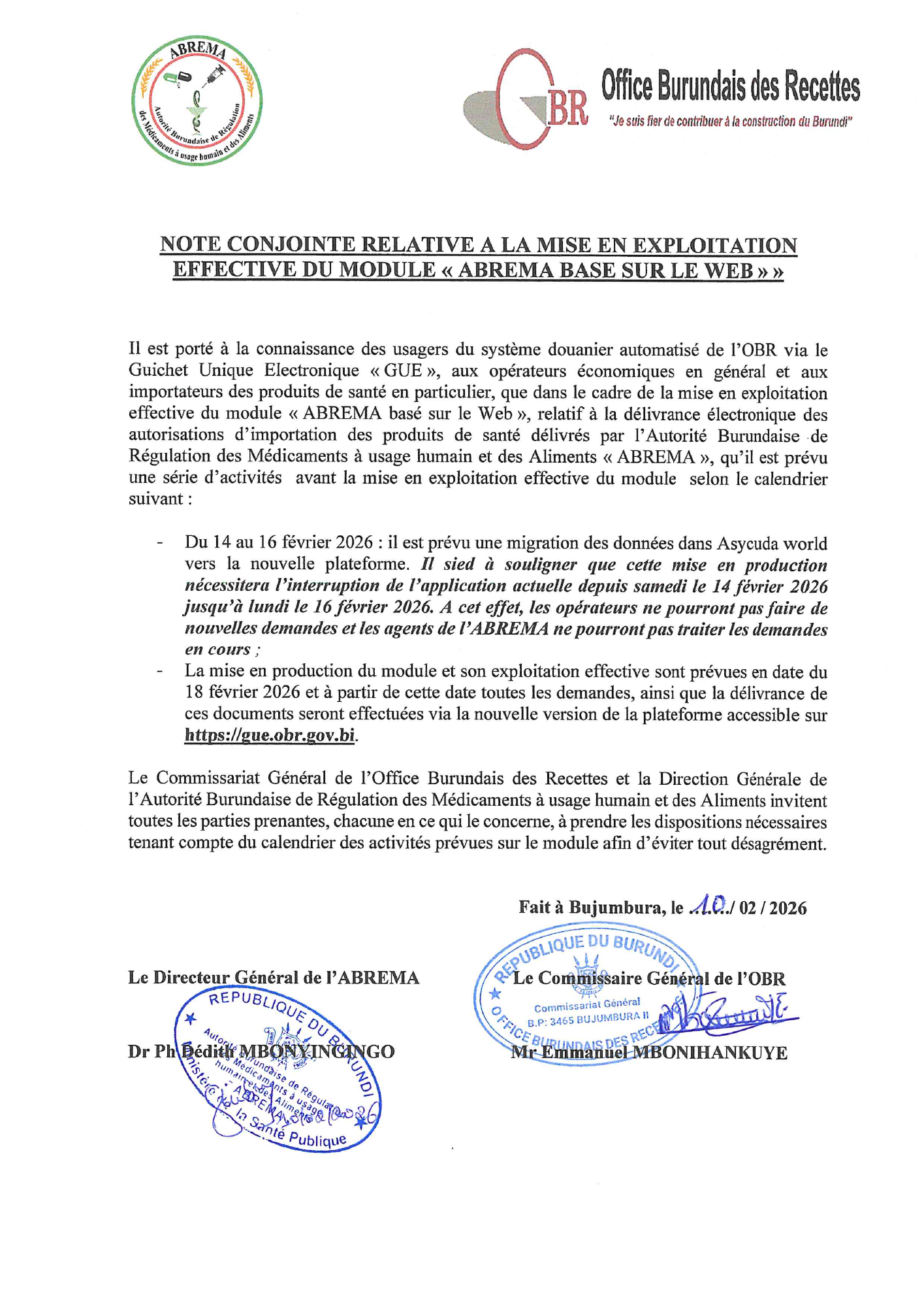 burundi-abrema-obr-web-module-note-2026 — official PDF page 1; original table columns, symbols and diagram connections