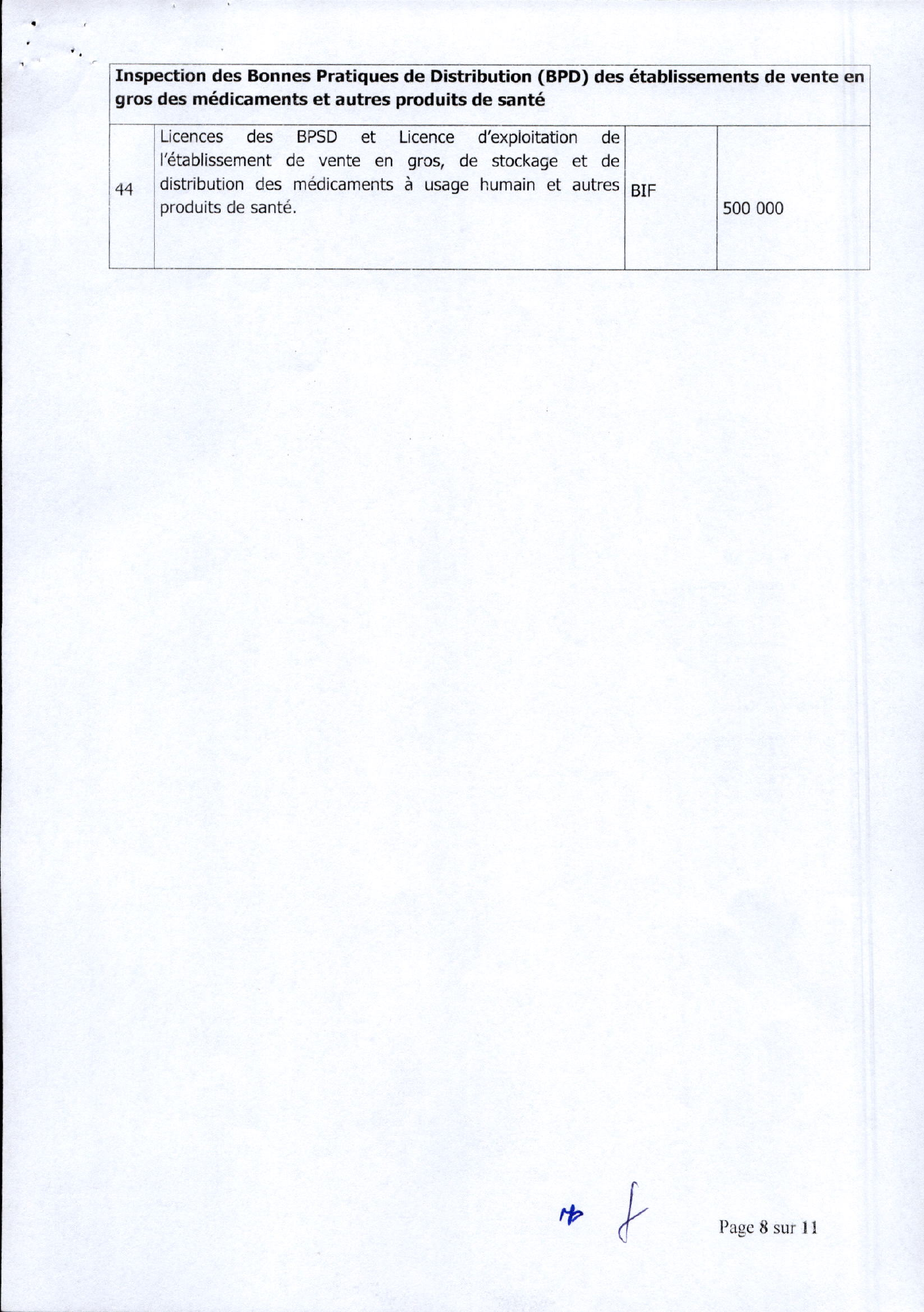 Ordonnance ministérielle conjointe n° 630/540/299 du 10 août 2026 — official PDF page 8; original table columns, symbols and diagram connections