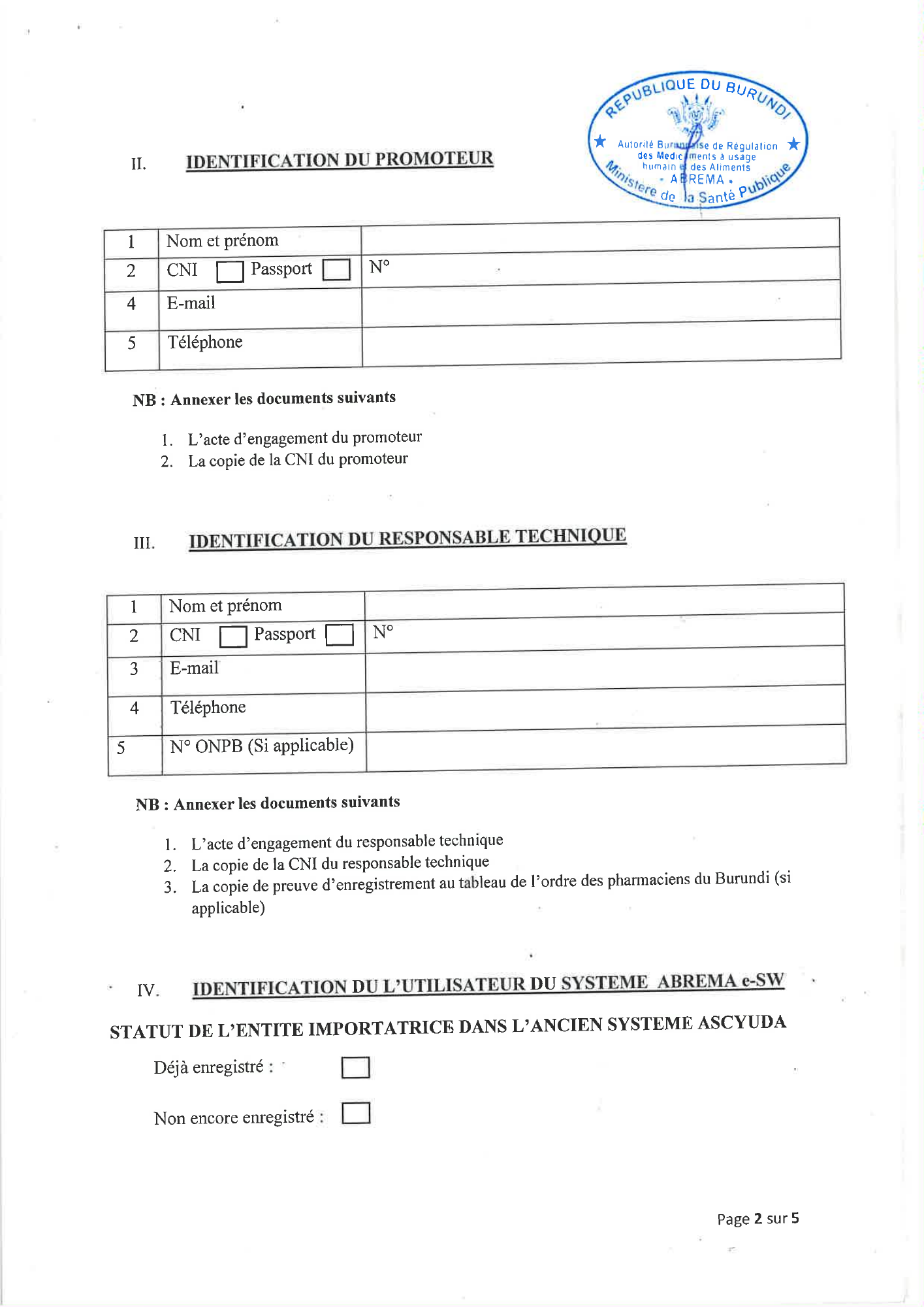 burundi-abrema-web-access-private-importers-form-2026 — official PDF page 2; original table columns, symbols and diagram connections