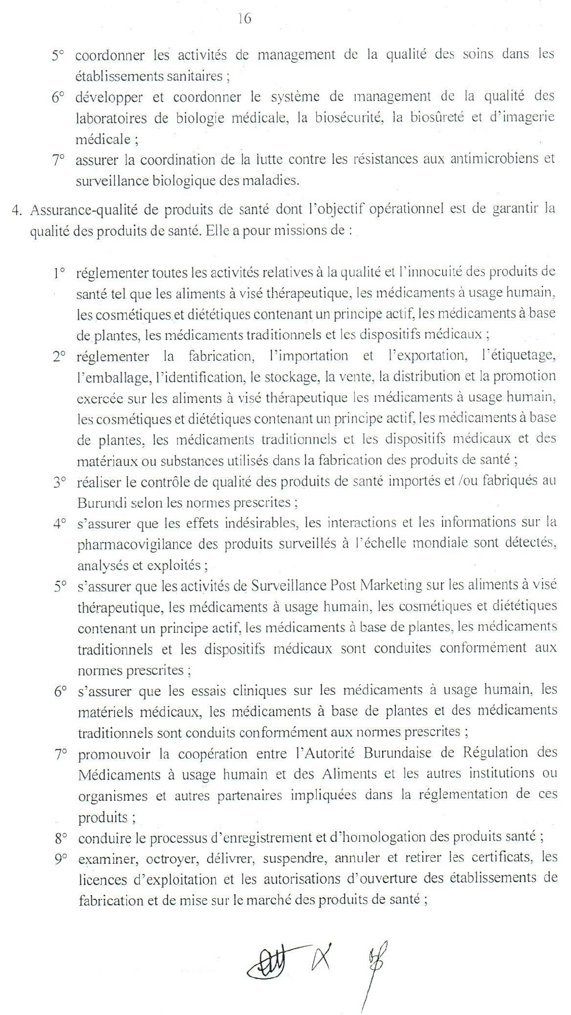 Décret n° 100/029 du 18 septembre 2025 — official PDF page 16; original table columns, symbols and diagram connections