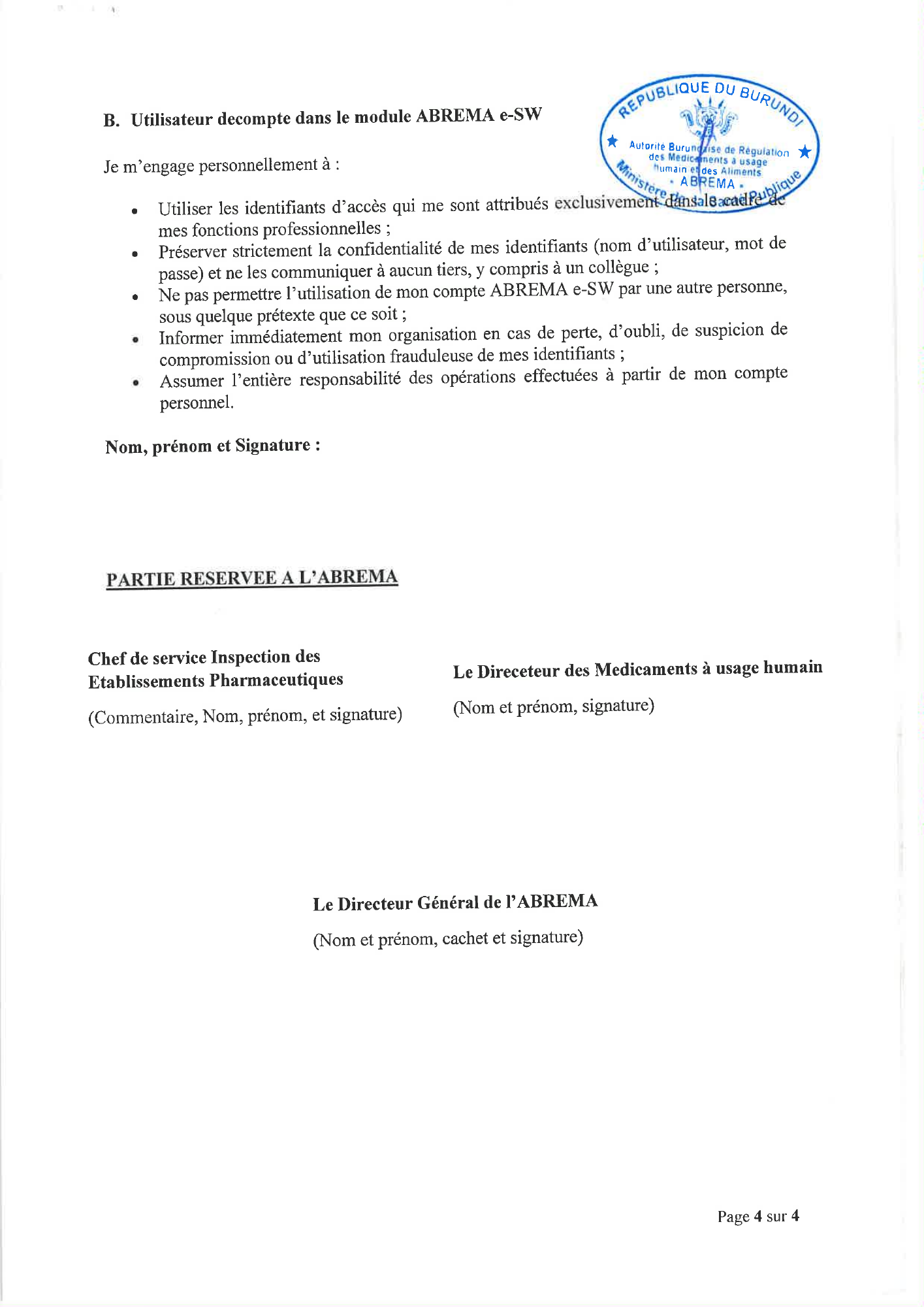 burundi-abrema-web-access-public-ngo-form-2026 — official PDF page 4; original table columns, symbols and diagram connections
