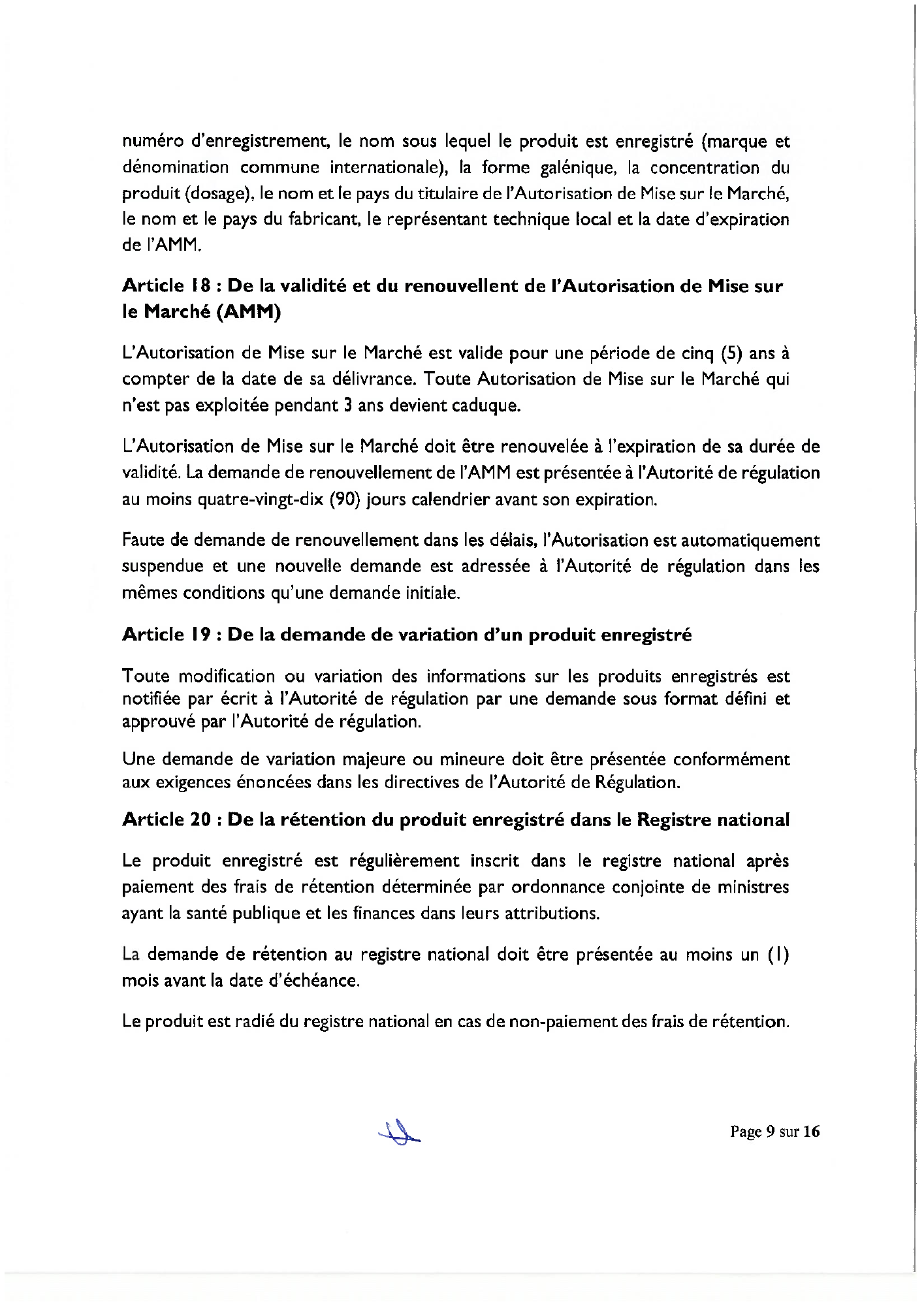 Ordonnance ministérielle n° 630/991 du 9 août 2023 — official PDF page 9; original table columns, symbols and diagram connections