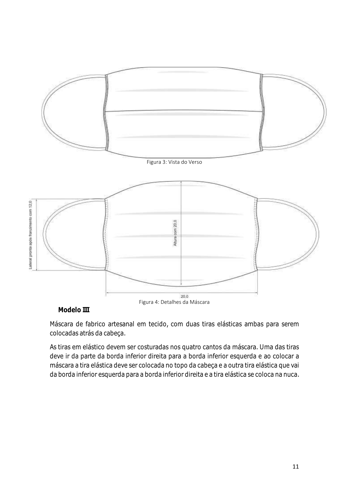 cabo-verde-community-mask-production-guide-2020 — official PDF page 11; original table columns, symbols and diagram connections
