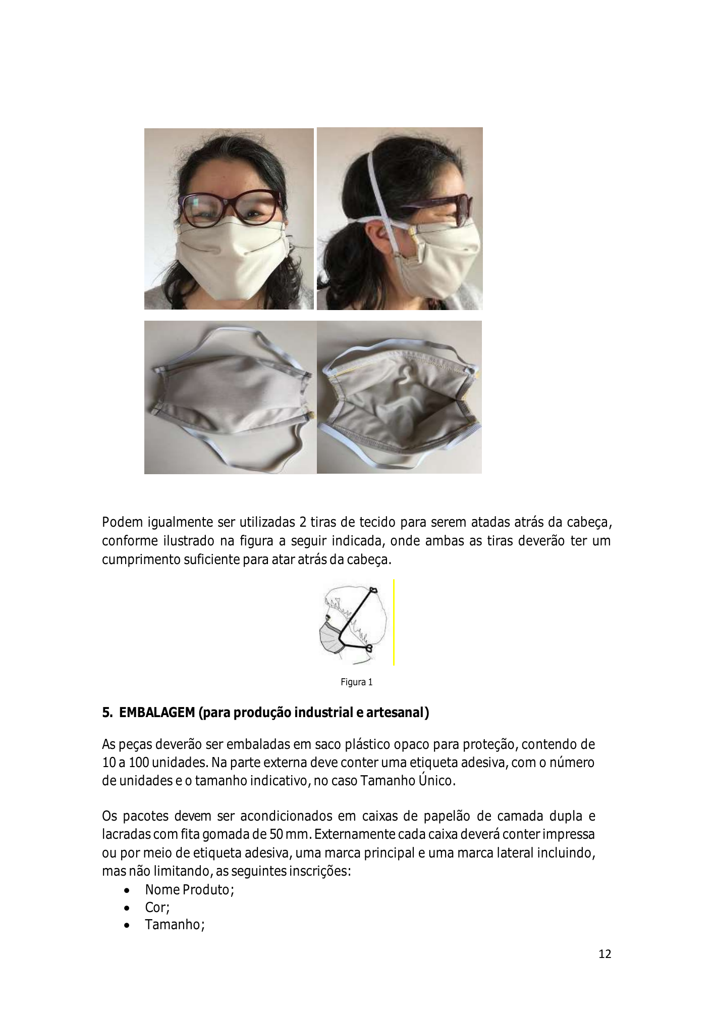 cabo-verde-community-mask-production-guide-2020 — official PDF page 12; original table columns, symbols and diagram connections