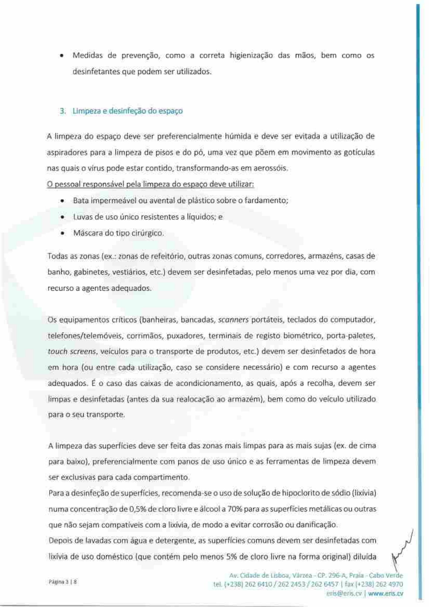 Circular Normativa n.º 142/ERIS-CA/20 — official PDF page 3; original table columns, symbols and diagram connections