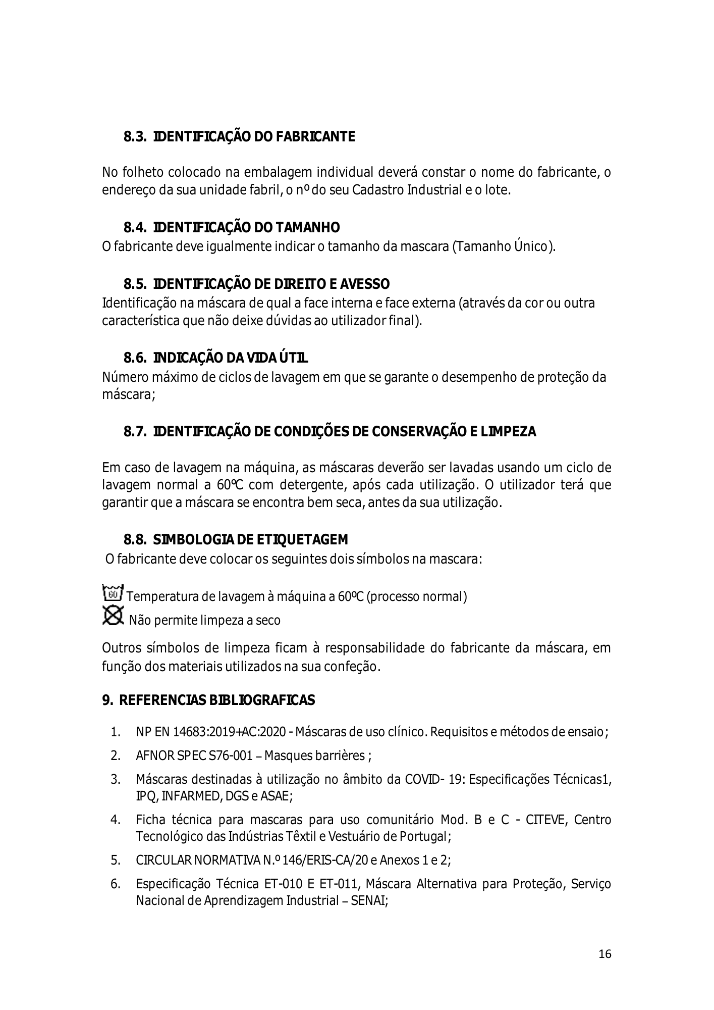 cabo-verde-community-mask-production-guide-2020 — official PDF page 16; original table columns, symbols and diagram connections