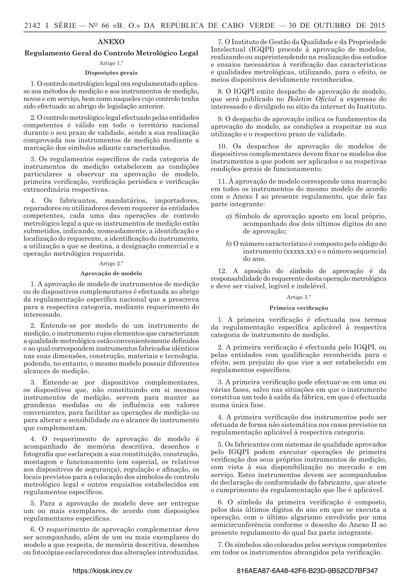 Portaria n.º 54/2015, de 30 de outubro — official PDF page 14; original table columns, symbols and diagram connections