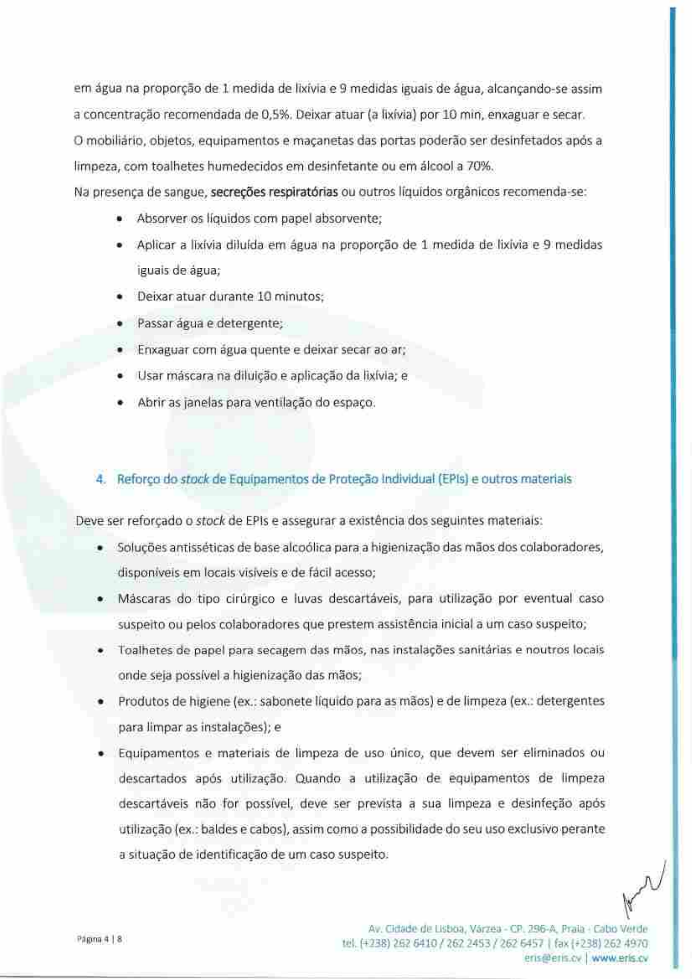 Circular Normativa n.º 142/ERIS-CA/20 — official PDF page 4; original table columns, symbols and diagram connections