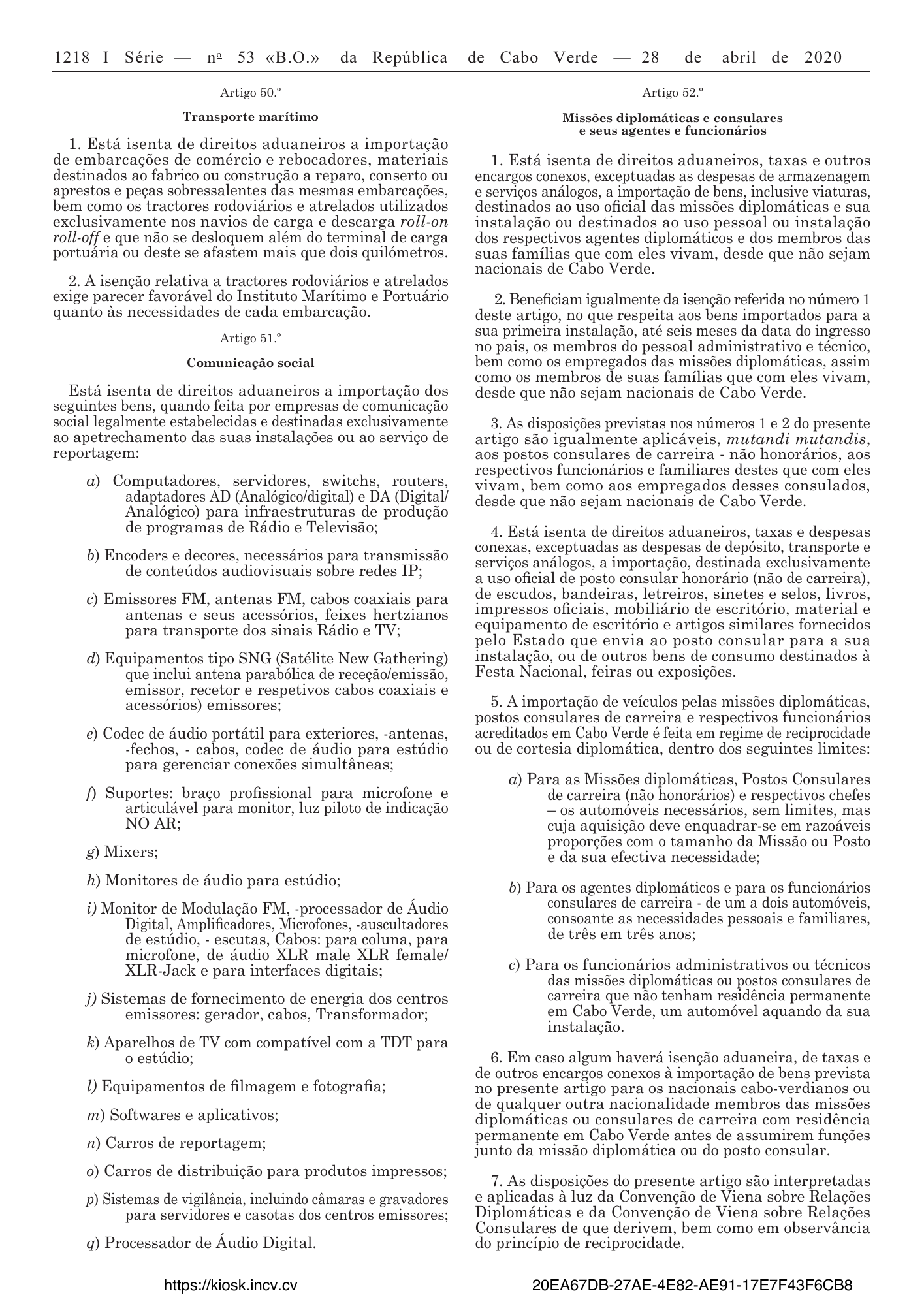 Lei n.º 26/VIII/2013 — official PDF page 40; original table columns, symbols and diagram connections