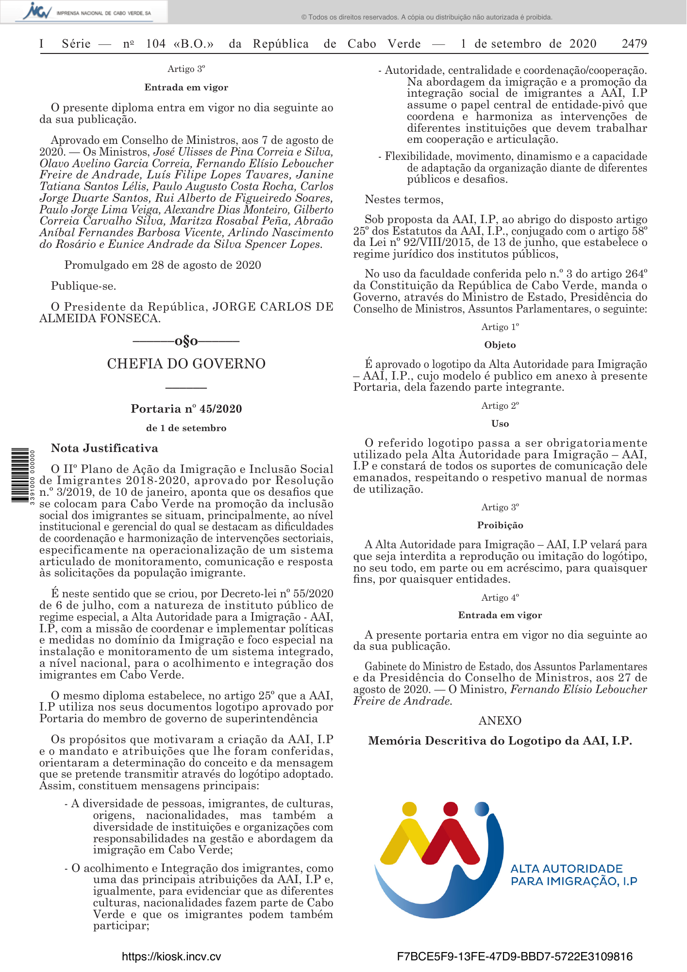 Decreto-lei n.º 67/2020, de 1 de setembro — official PDF page 19; original table columns, symbols and diagram connections