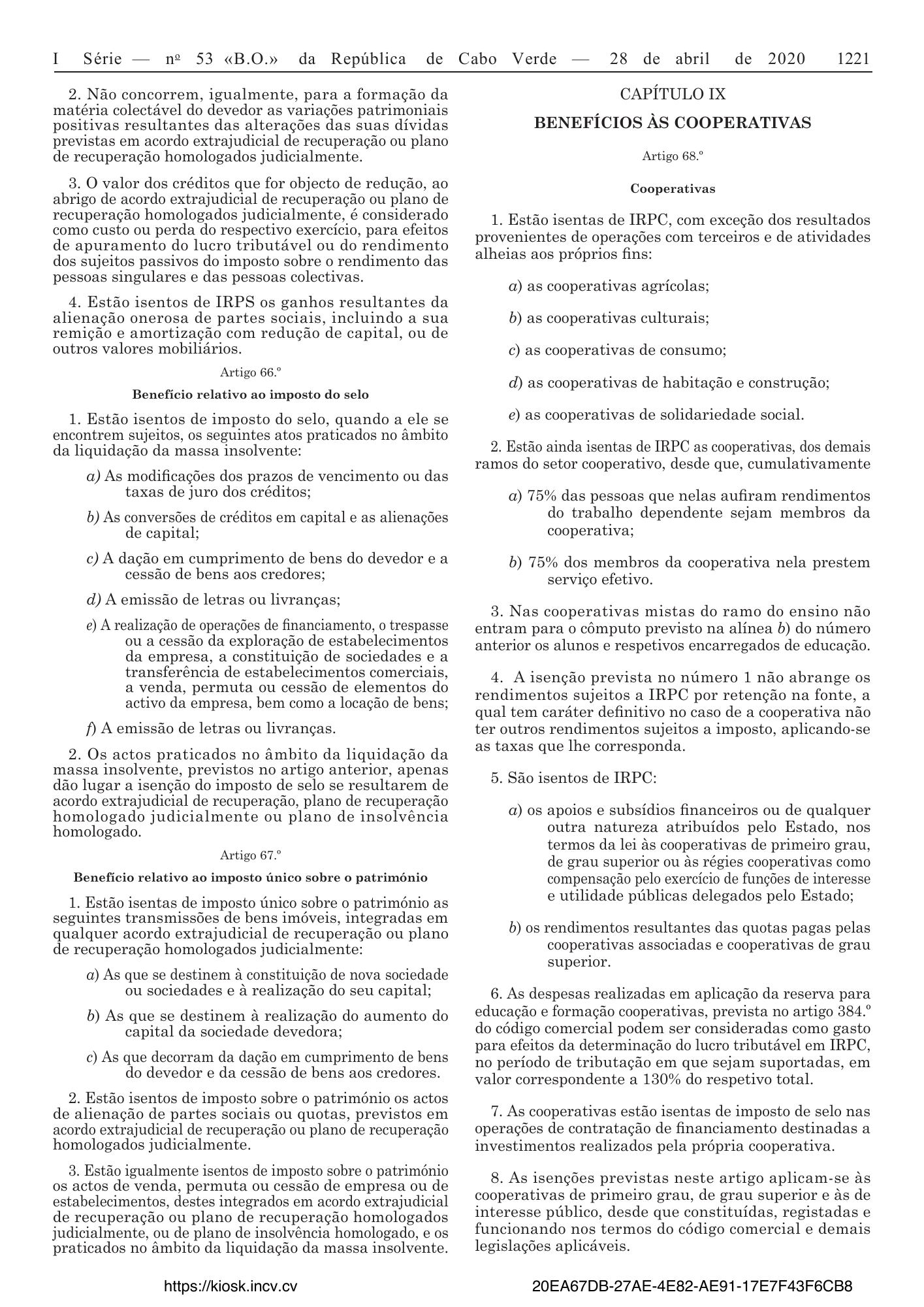 Lei n.º 26/VIII/2013 — official PDF page 43; original table columns, symbols and diagram connections