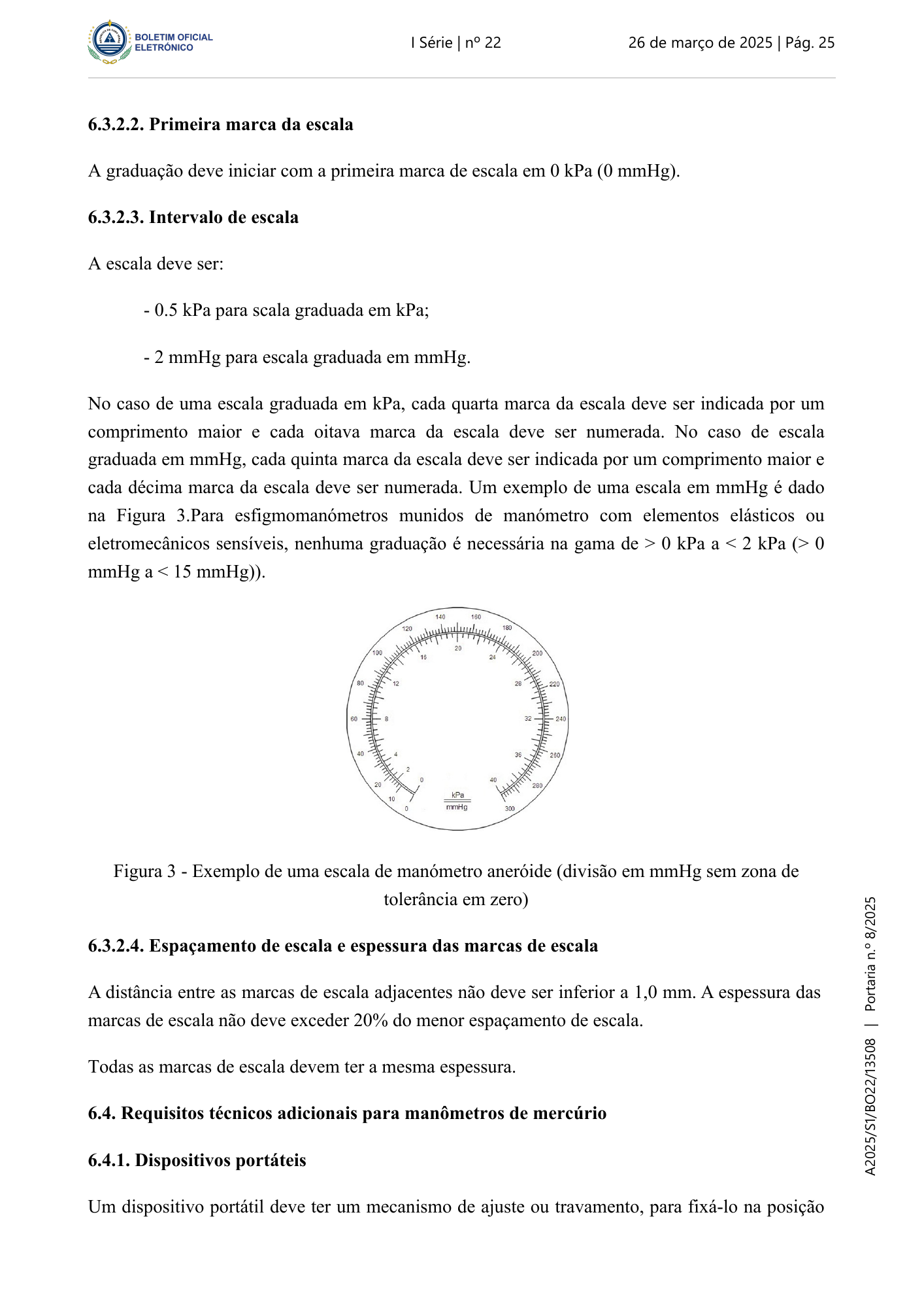 Portaria n.º 8/2025, de 26 de março — official PDF page 15; original table columns, symbols and diagram connections