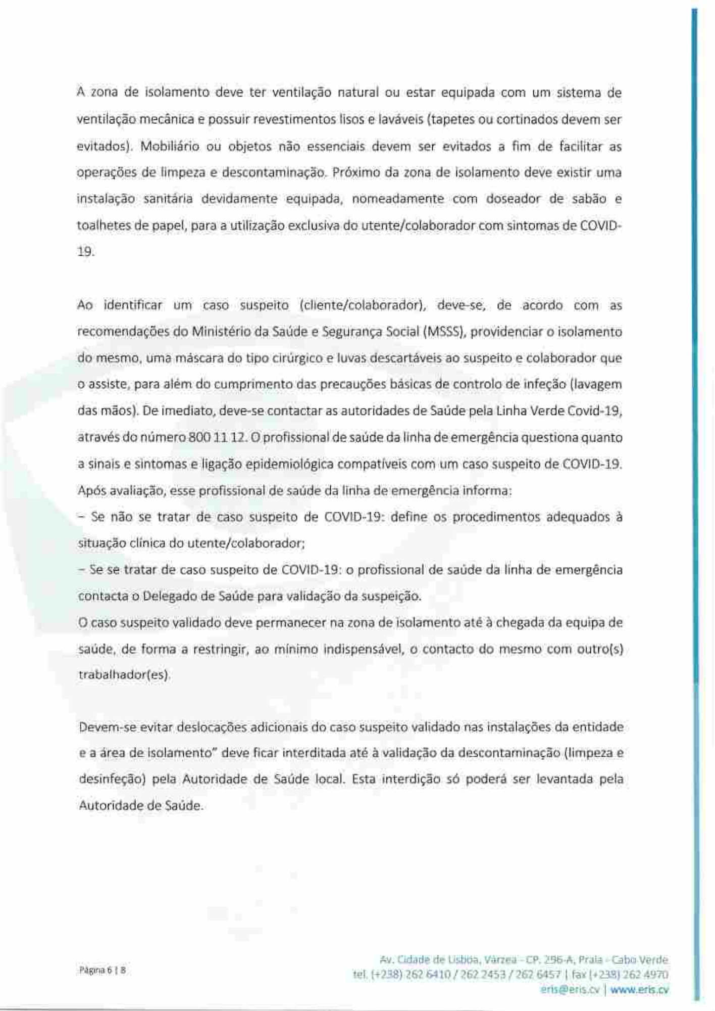 Circular Normativa n.º 142/ERIS-CA/20 — official PDF page 6; original table columns, symbols and diagram connections