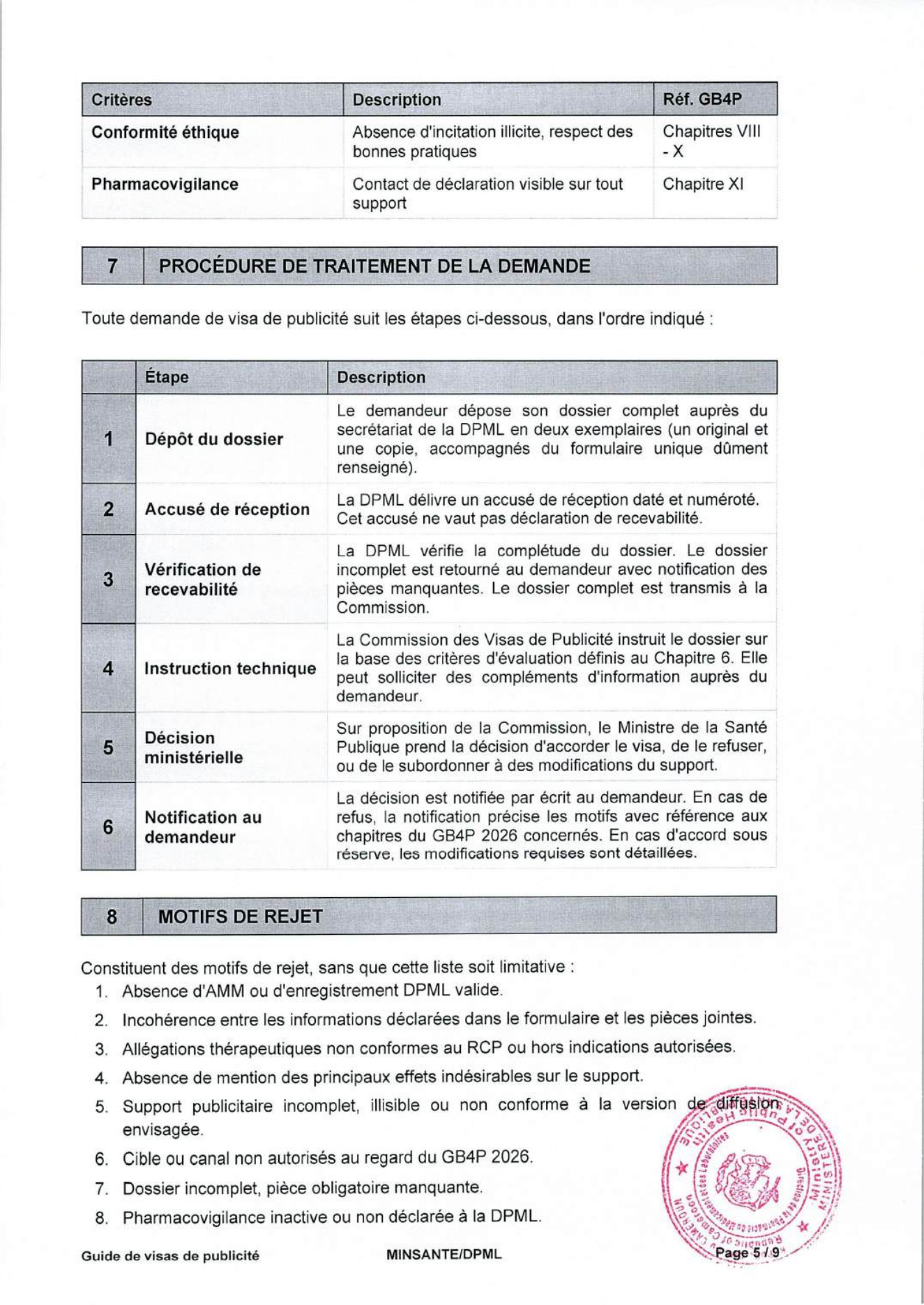 Original PDF page 5 — retained source fields, tables and layout.