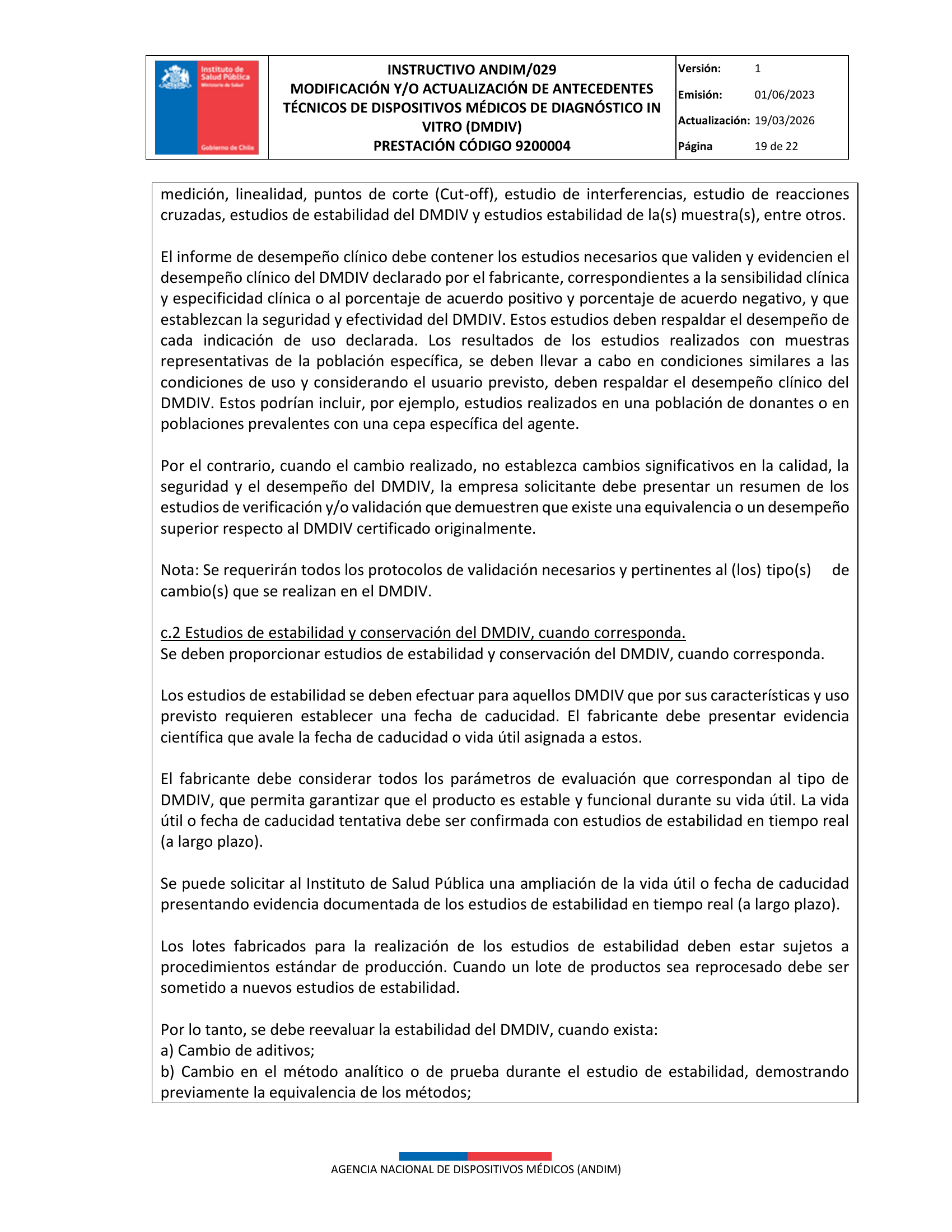 ANDIM/029 — original complete physical PDF page 19; original image governs.