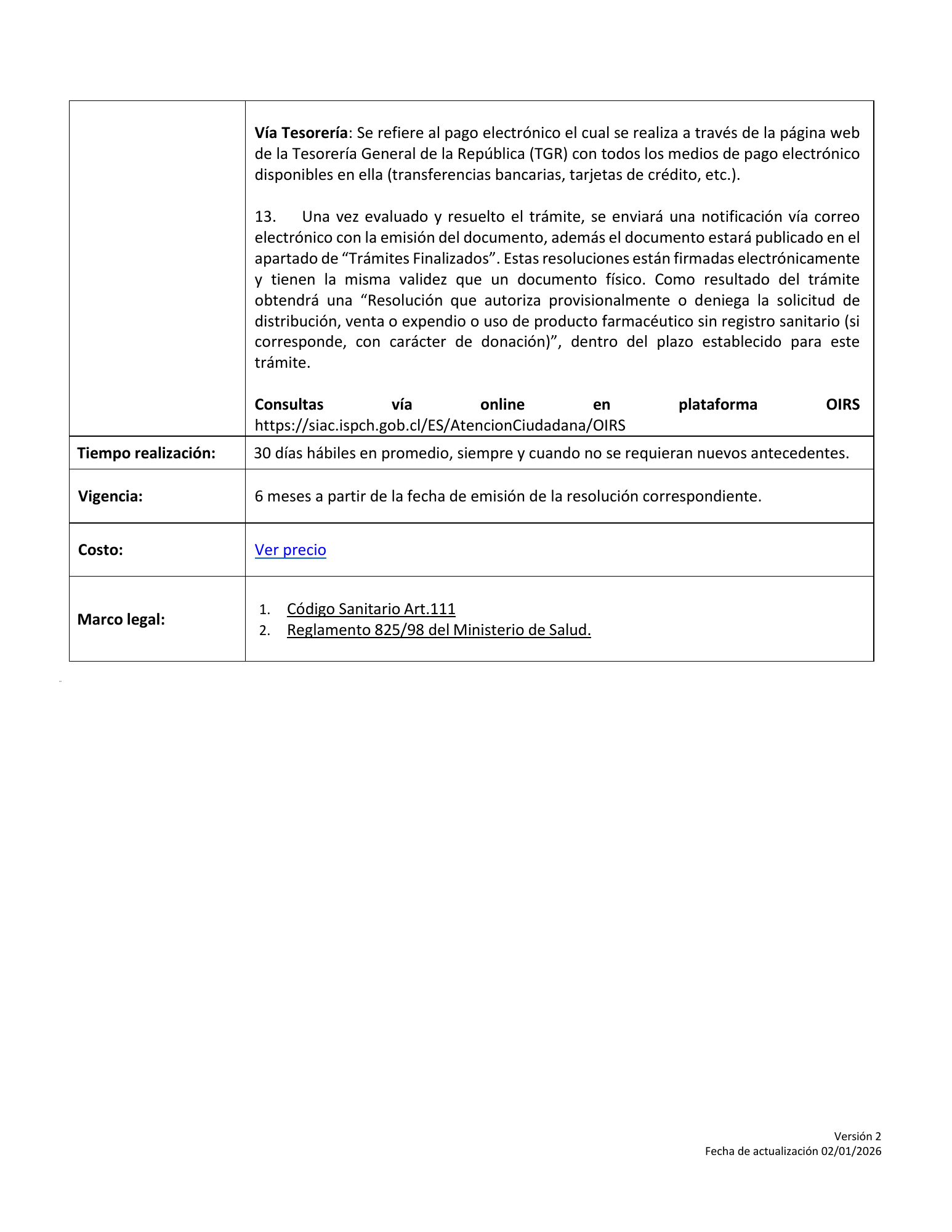 ISP 9200010 — original PDF page 2; original table columns, symbols and diagrams retained.