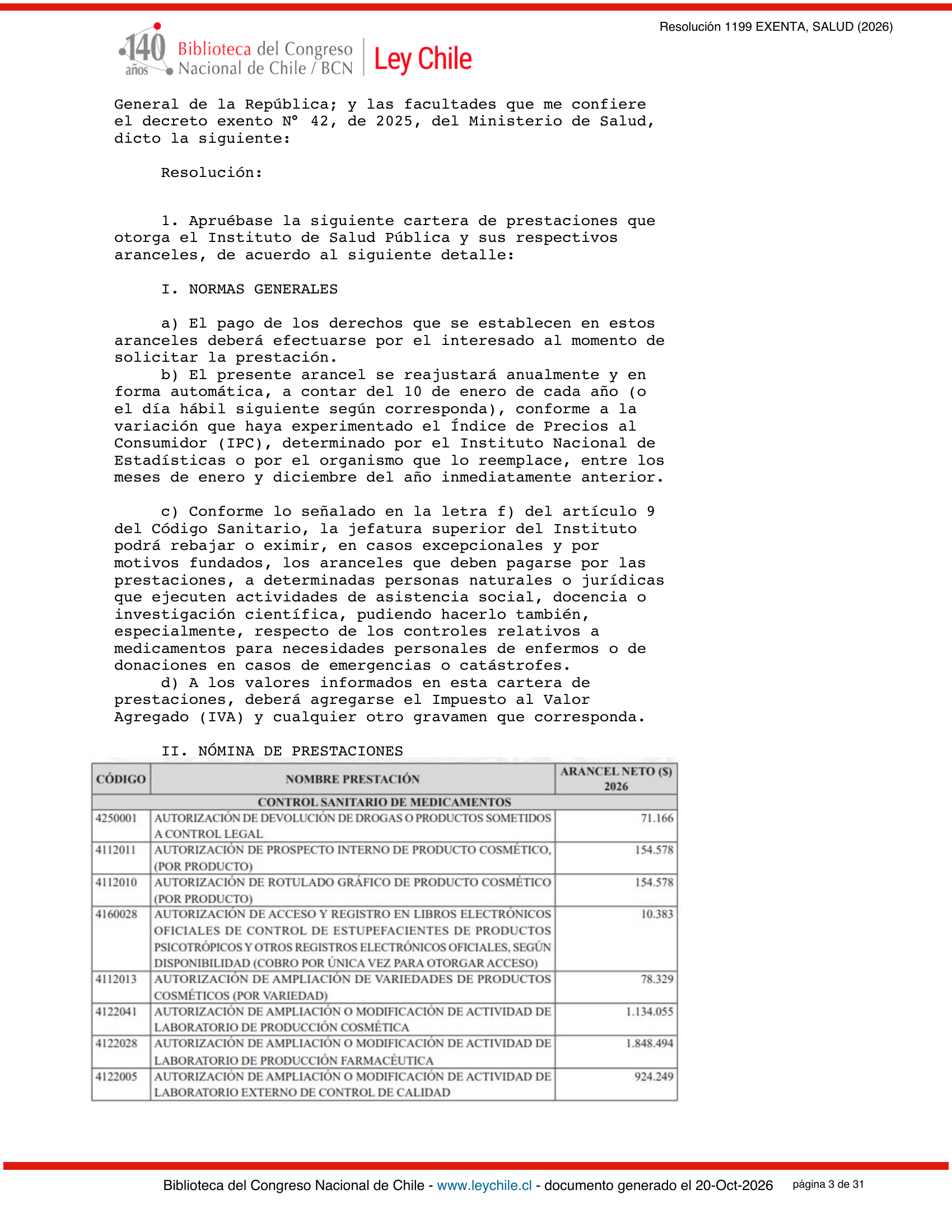 ISP E1199/2026 — BCN expression after E1729 — original complete physical PDF page 3; original image governs.