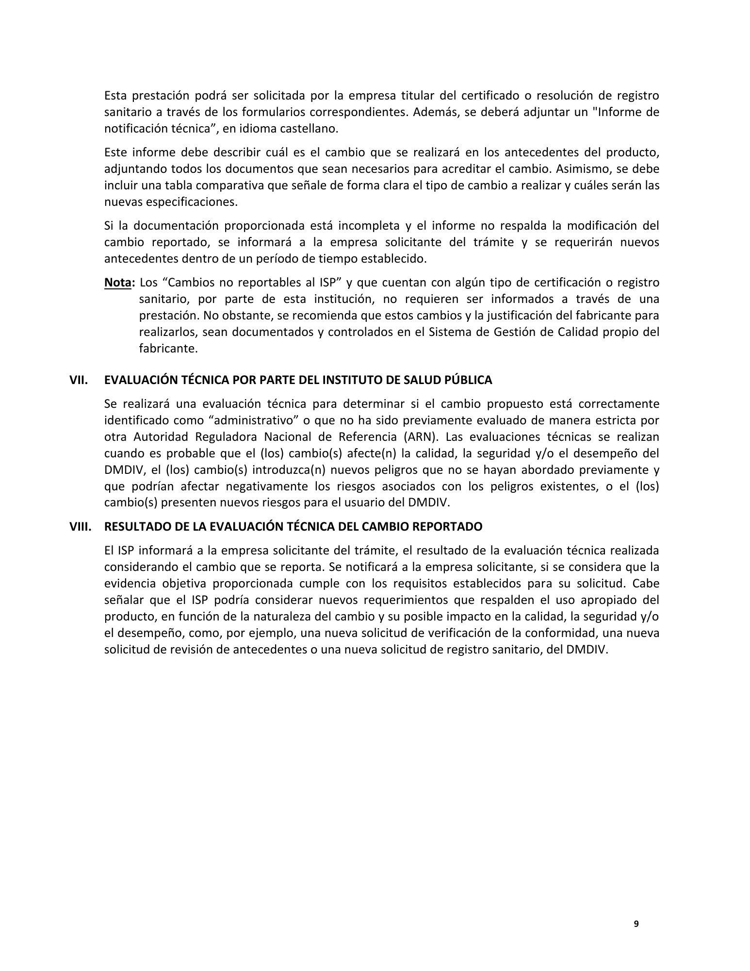 ISP — DMDIV technical and legal antecedents — original PDF page 9; original table columns, symbols and diagrams retained.