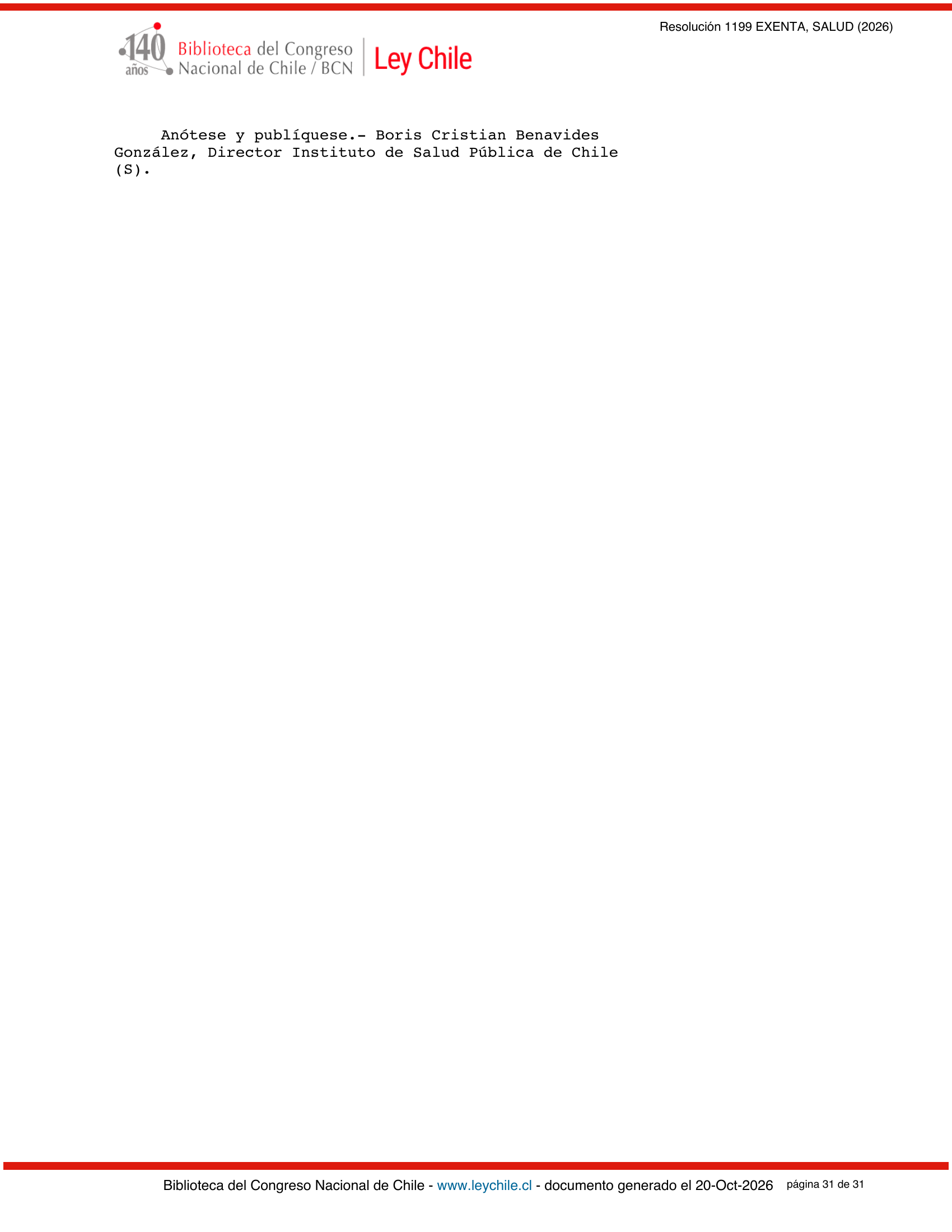 ISP E1199/2026 — BCN expression after E1729 — original complete physical PDF page 31; original image governs.