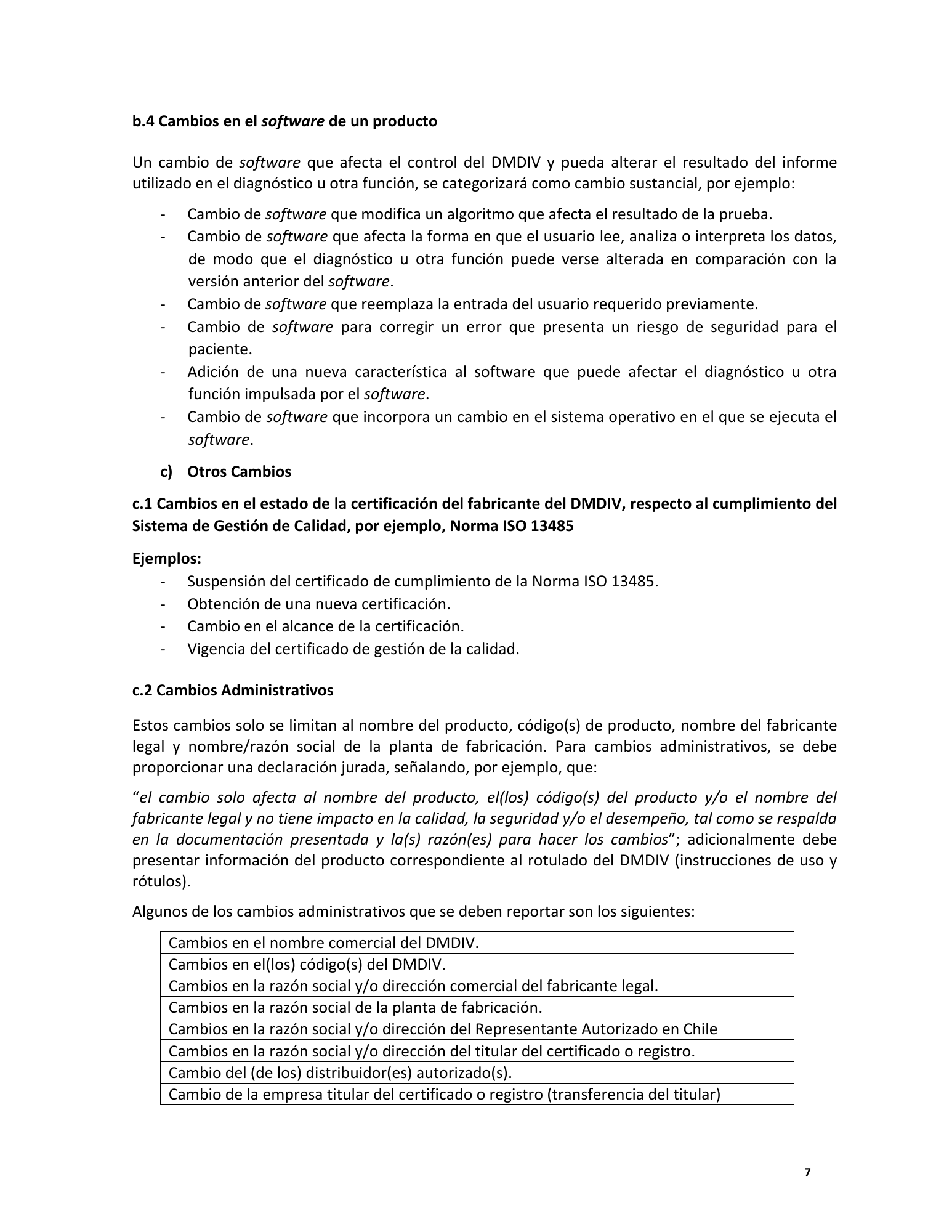 ISP — DMDIV technical and legal antecedents — original PDF page 7; original table columns, symbols and diagrams retained.