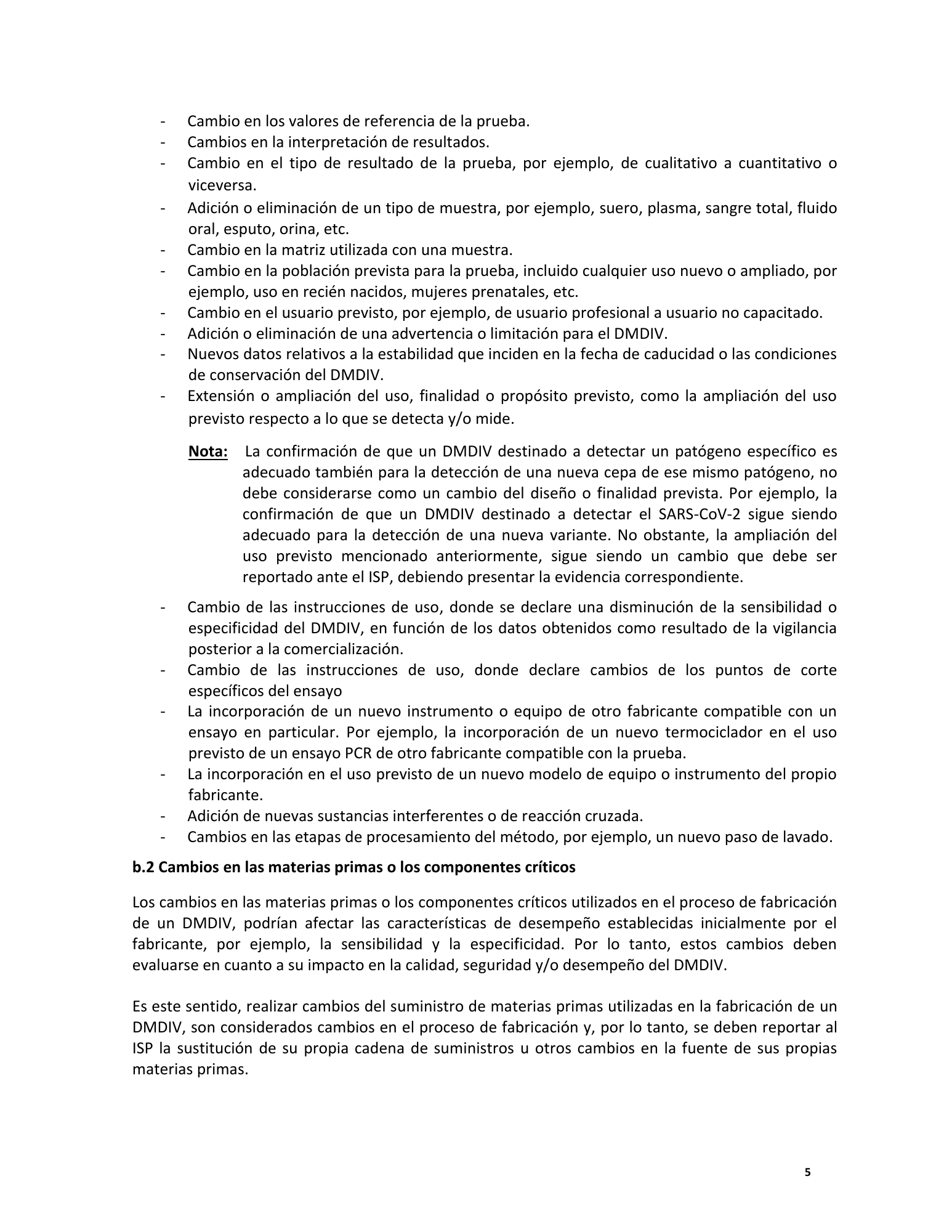 ISP — DMDIV technical and legal antecedents — original PDF page 5; original table columns, symbols and diagrams retained.