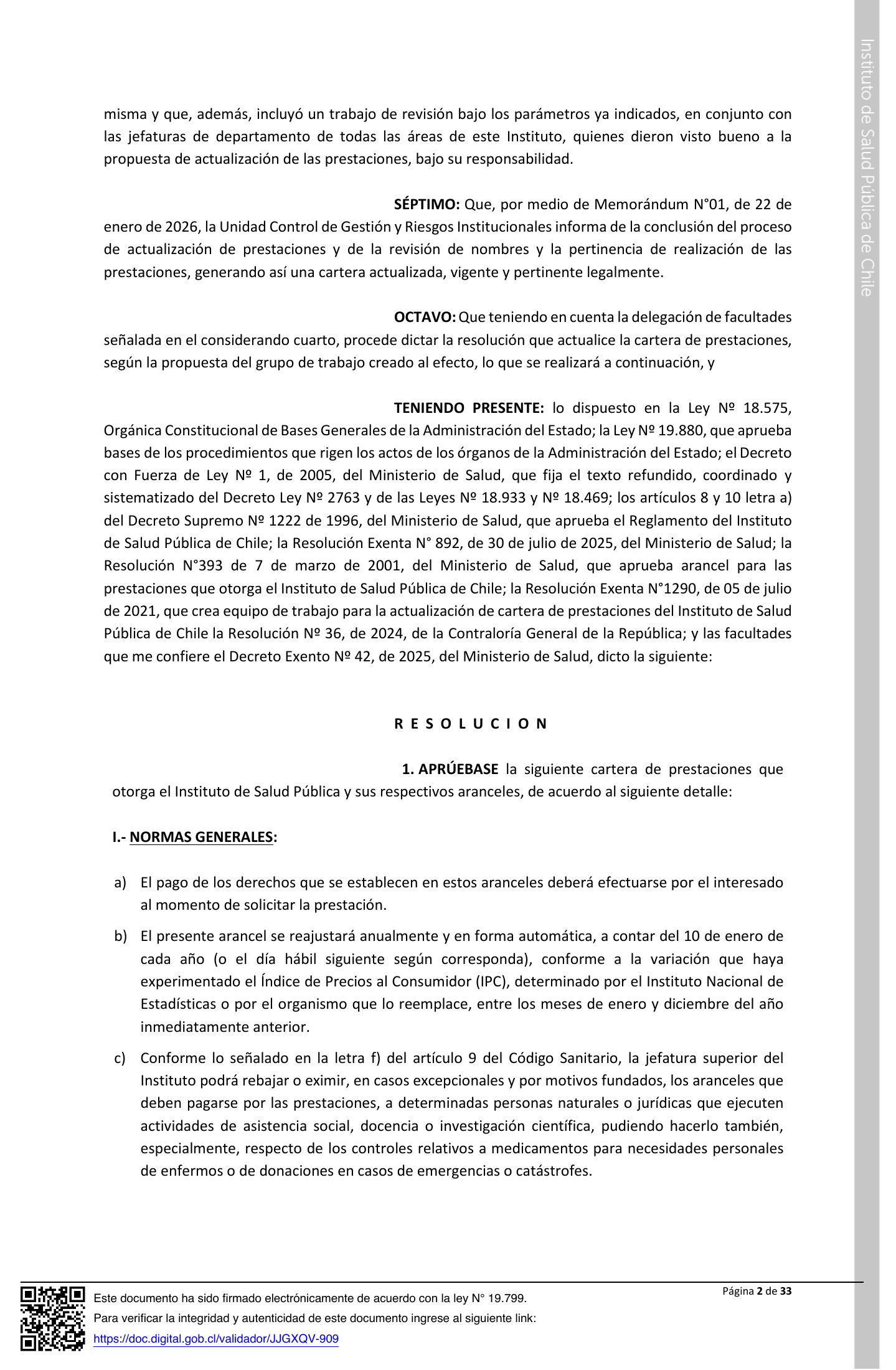 ISP E1199/2026 — signed agency expression — original complete physical PDF page 2; original image governs.