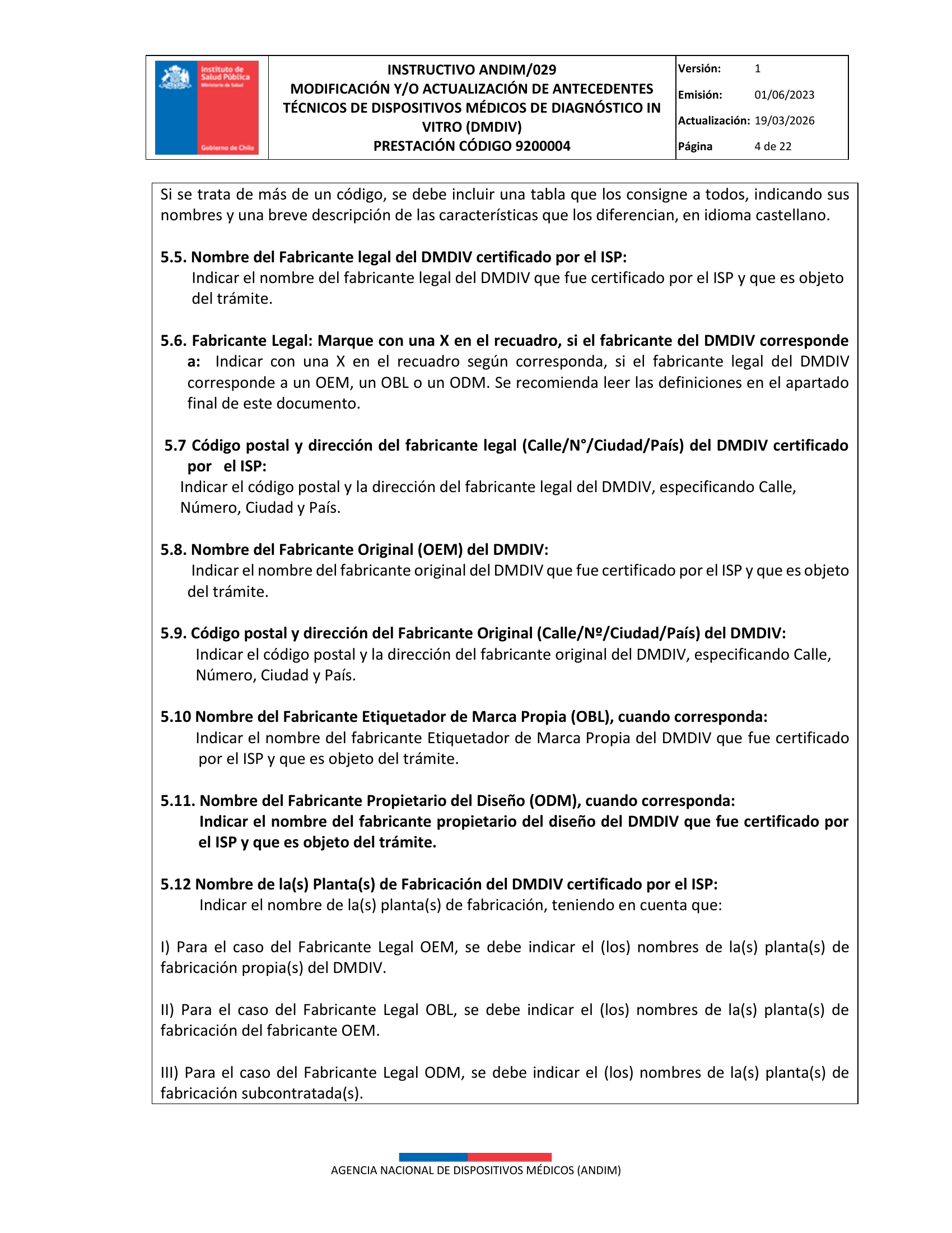 ANDIM/029 — original complete physical PDF page 4; original image governs.