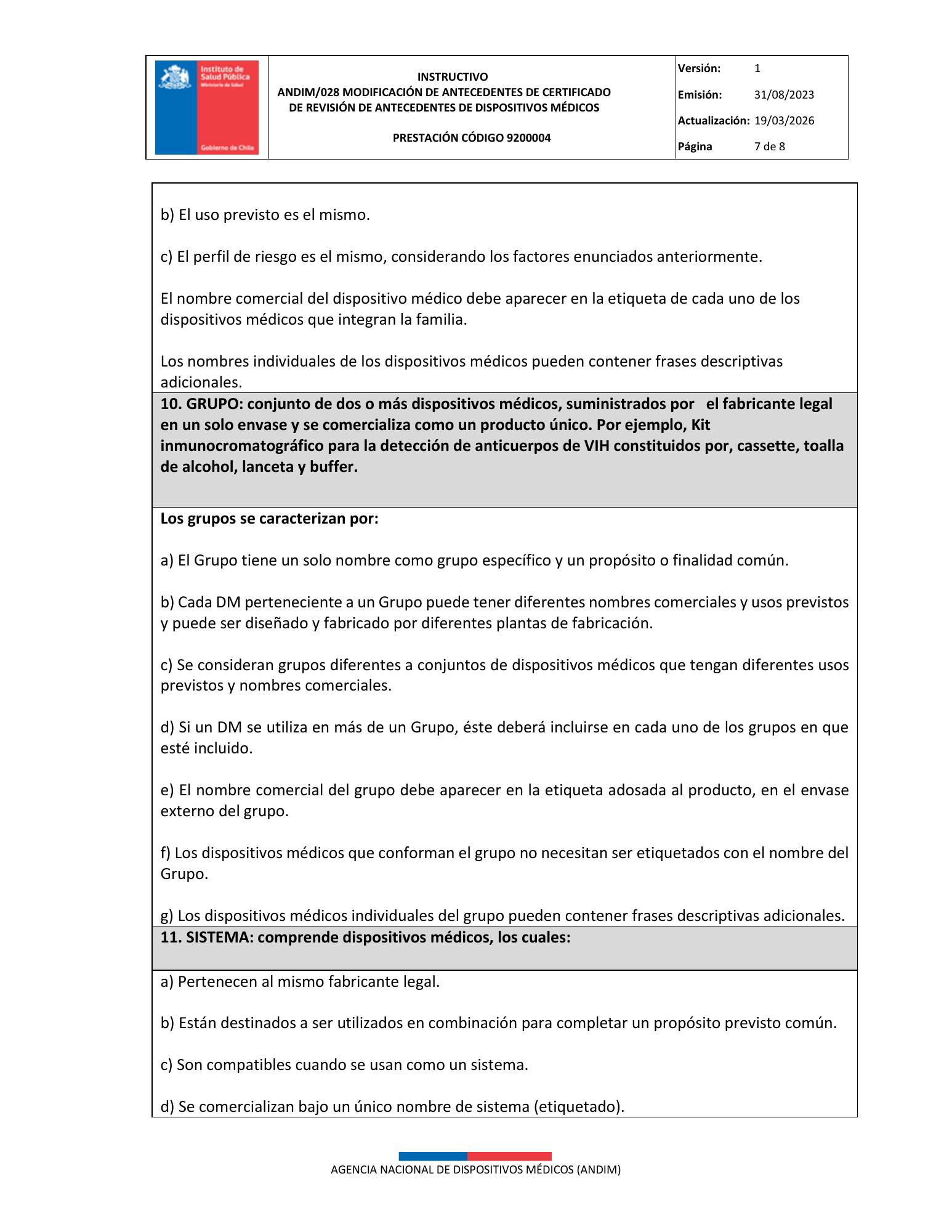 ISP 9200004 — MD administrative antecedents — original PDF page 7; original table columns, symbols and diagrams retained.