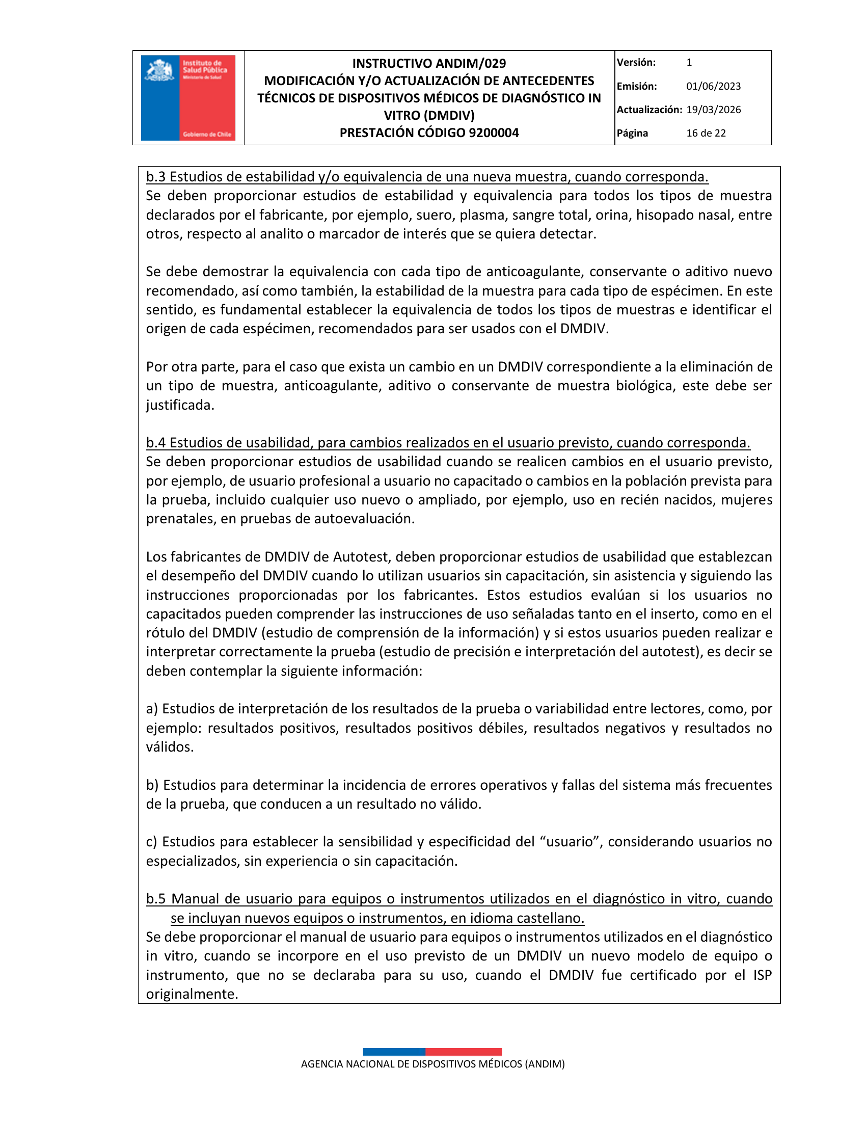 ANDIM/029 — original complete physical PDF page 16; original image governs.