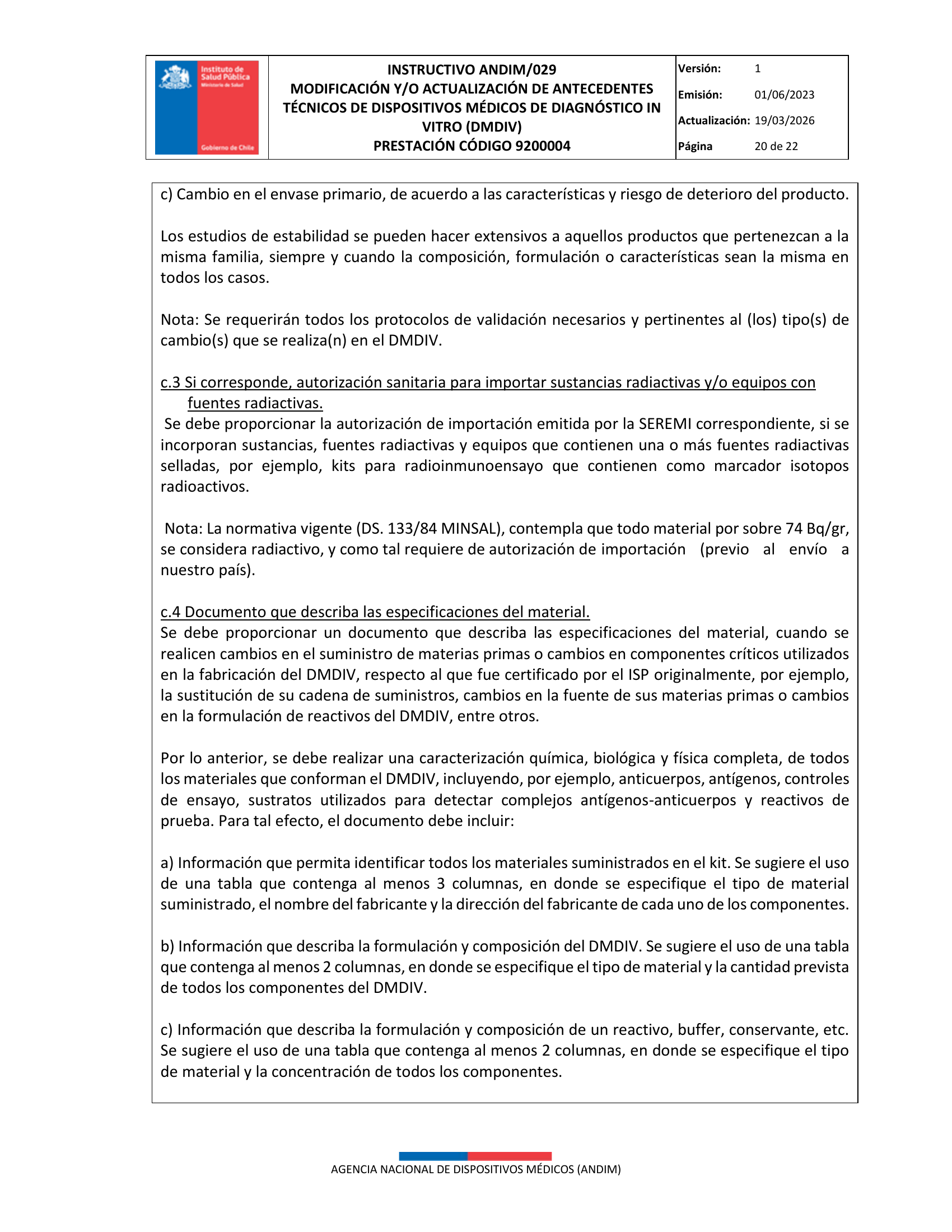 ANDIM/029 — original complete physical PDF page 20; original image governs.
