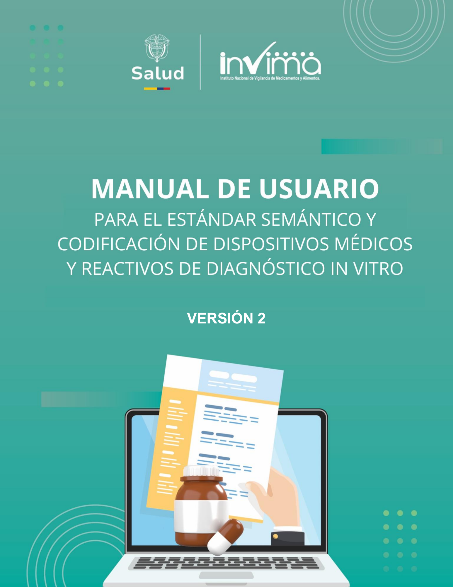 INVIMA UDI user manual Version2, July2026 — original PDF page 1; original table columns, symbols and diagrams retained.