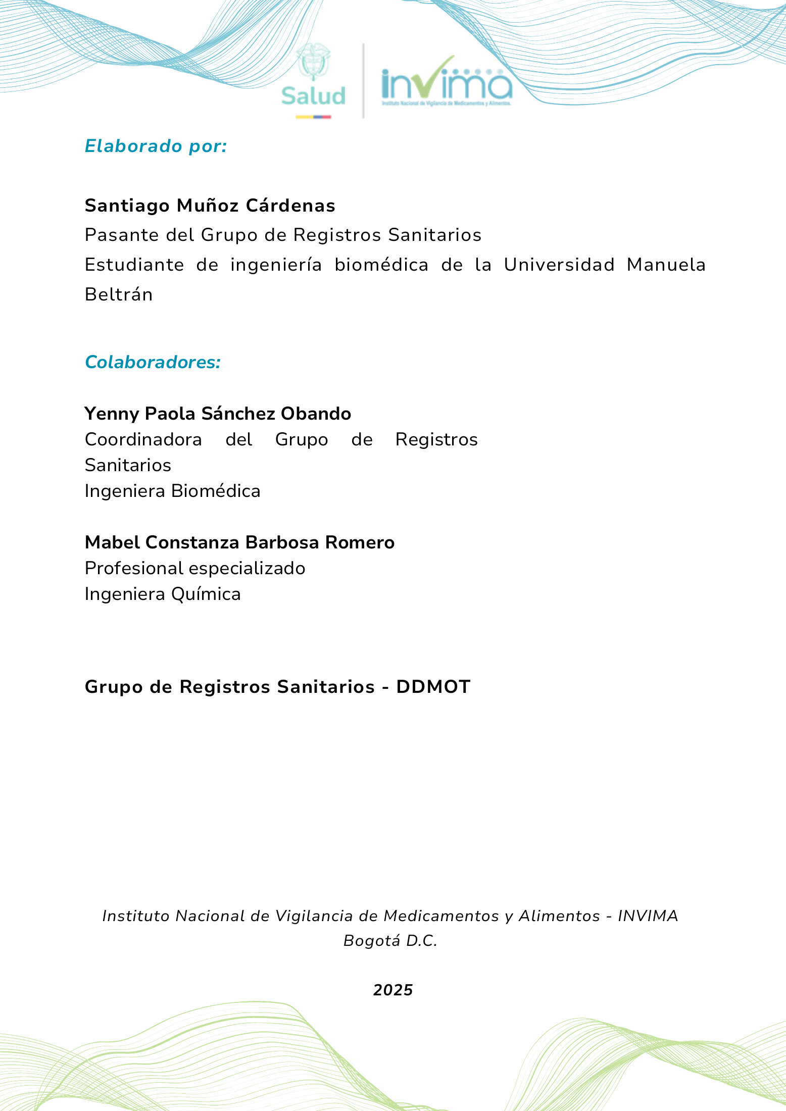 INVIMA device form-completion booklet (2025) — original complete physical PDF page 2; original image governs.