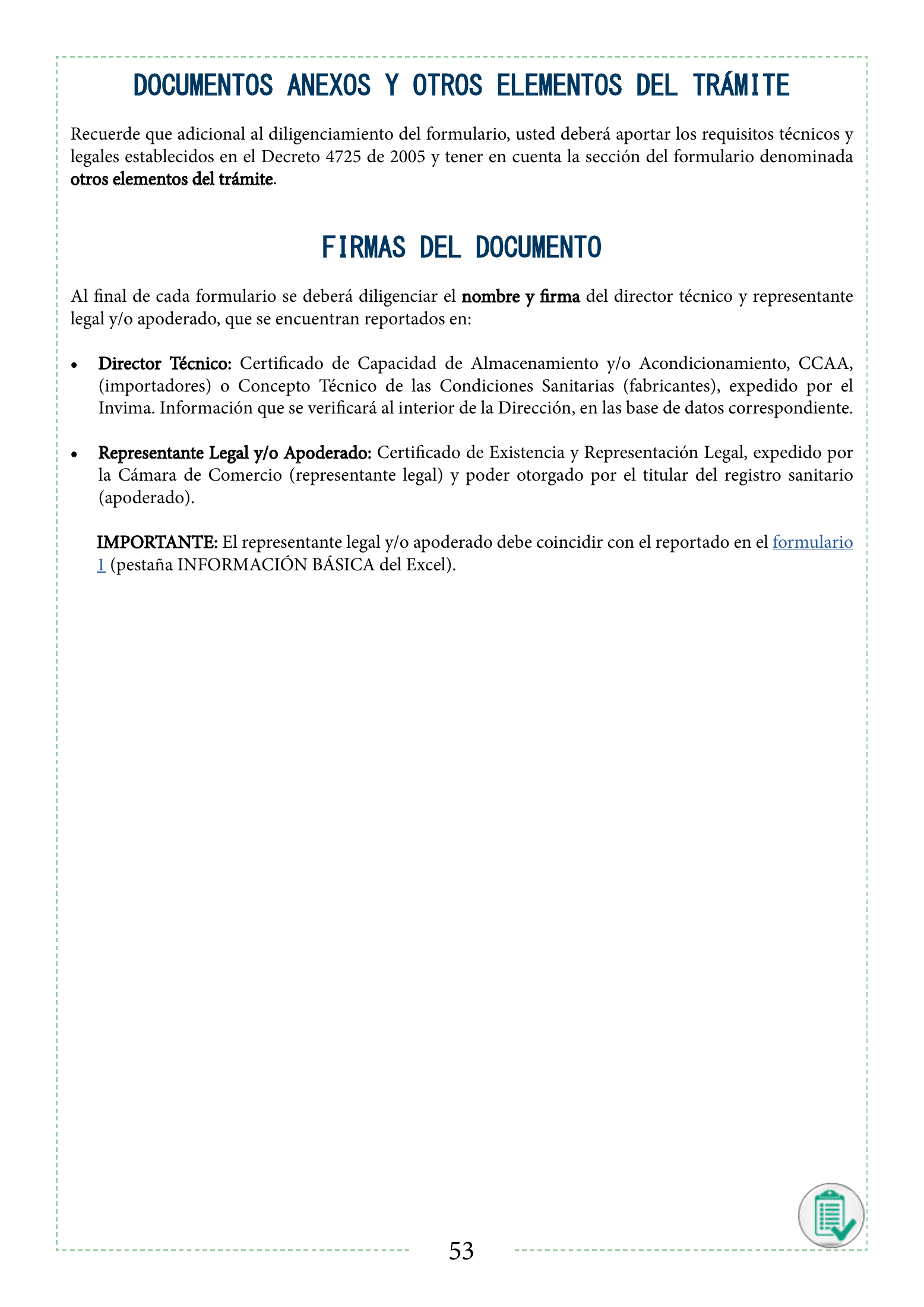 INVIMA 2022 device form-completion booklet — original complete physical PDF page 53; original image governs.