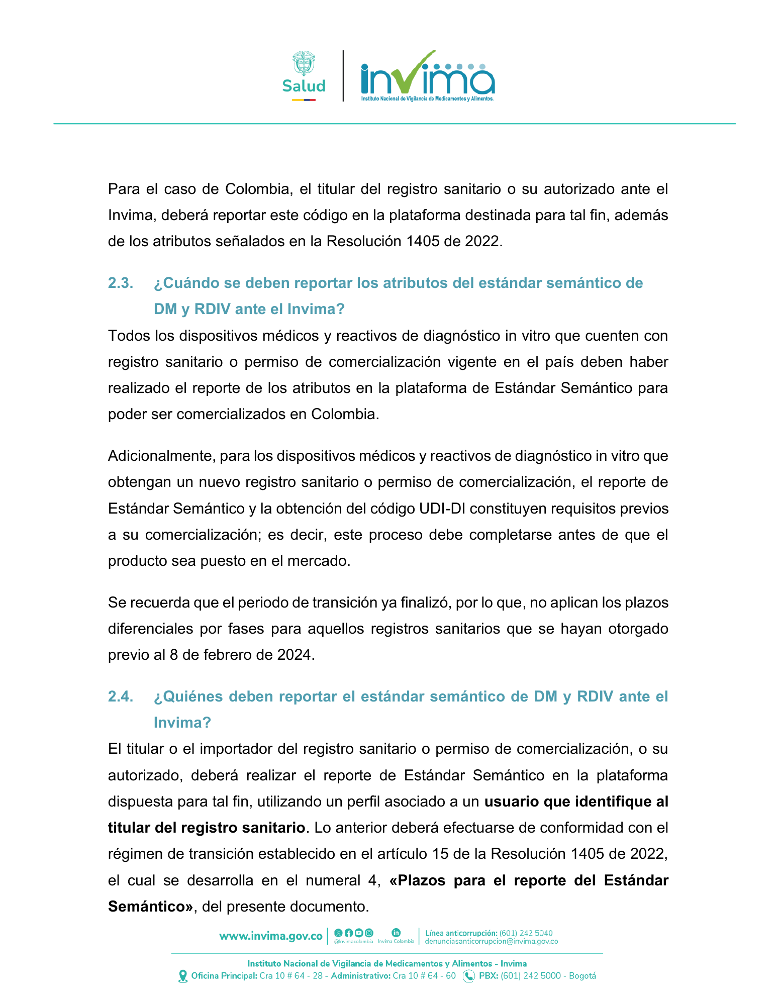 INVIMA UDI user manual Version2, July2026 — original PDF page 6; original table columns, symbols and diagrams retained.