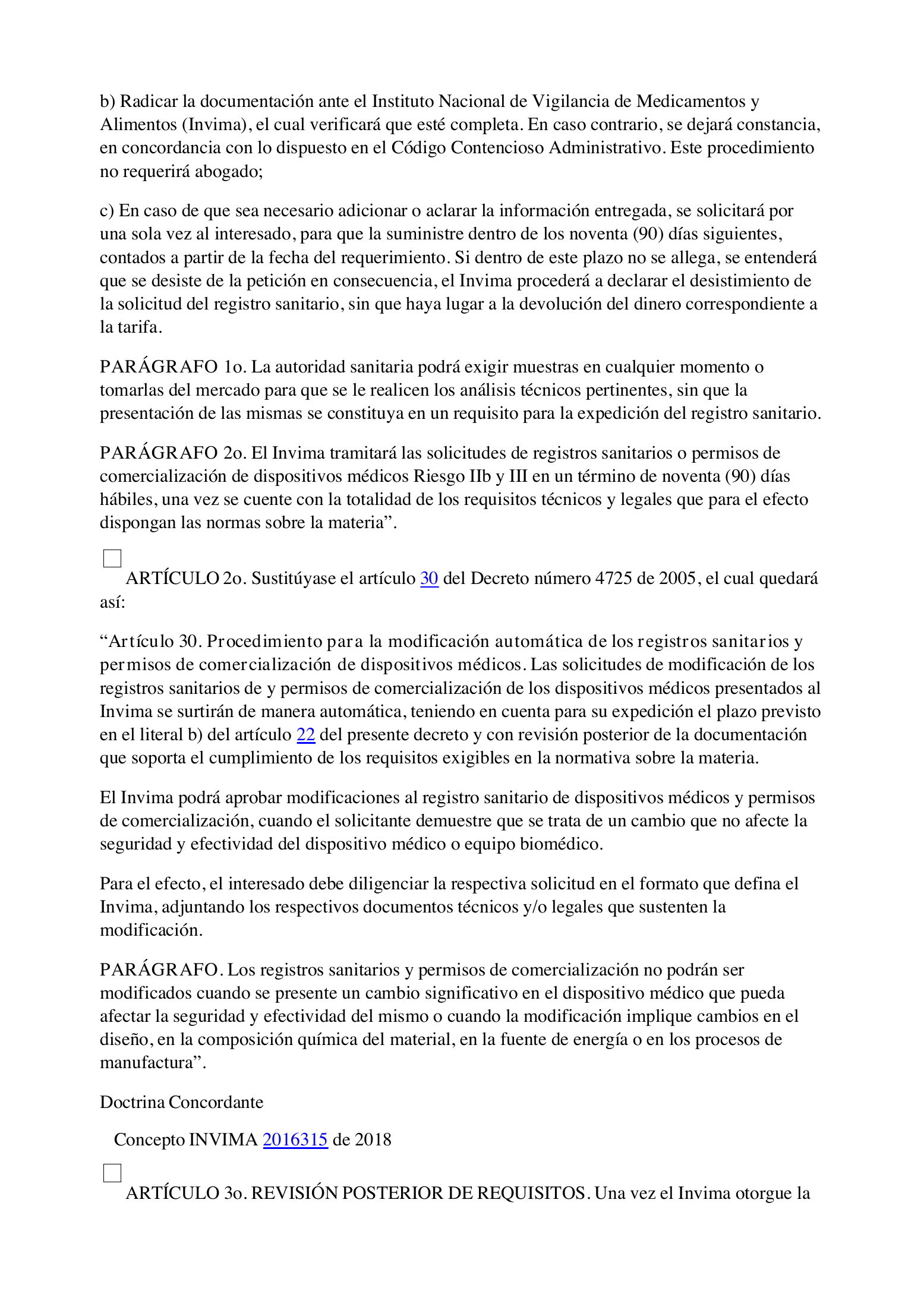 Decreto 582/2017 — INVIMA compiled expression (2021) — original complete physical PDF page 3; original image governs.