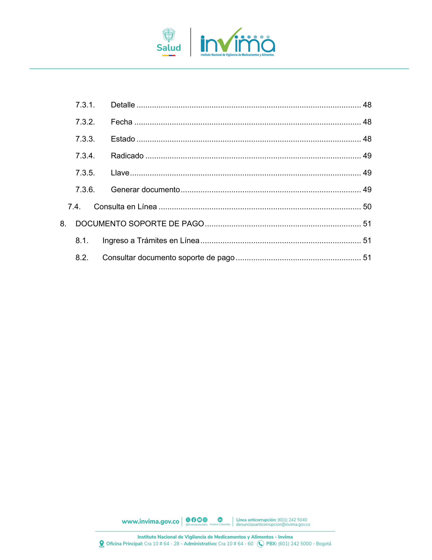 INVIMA semantic-standard reporting instructions V6 (July 2026) — original complete physical PDF page 5; original image governs.