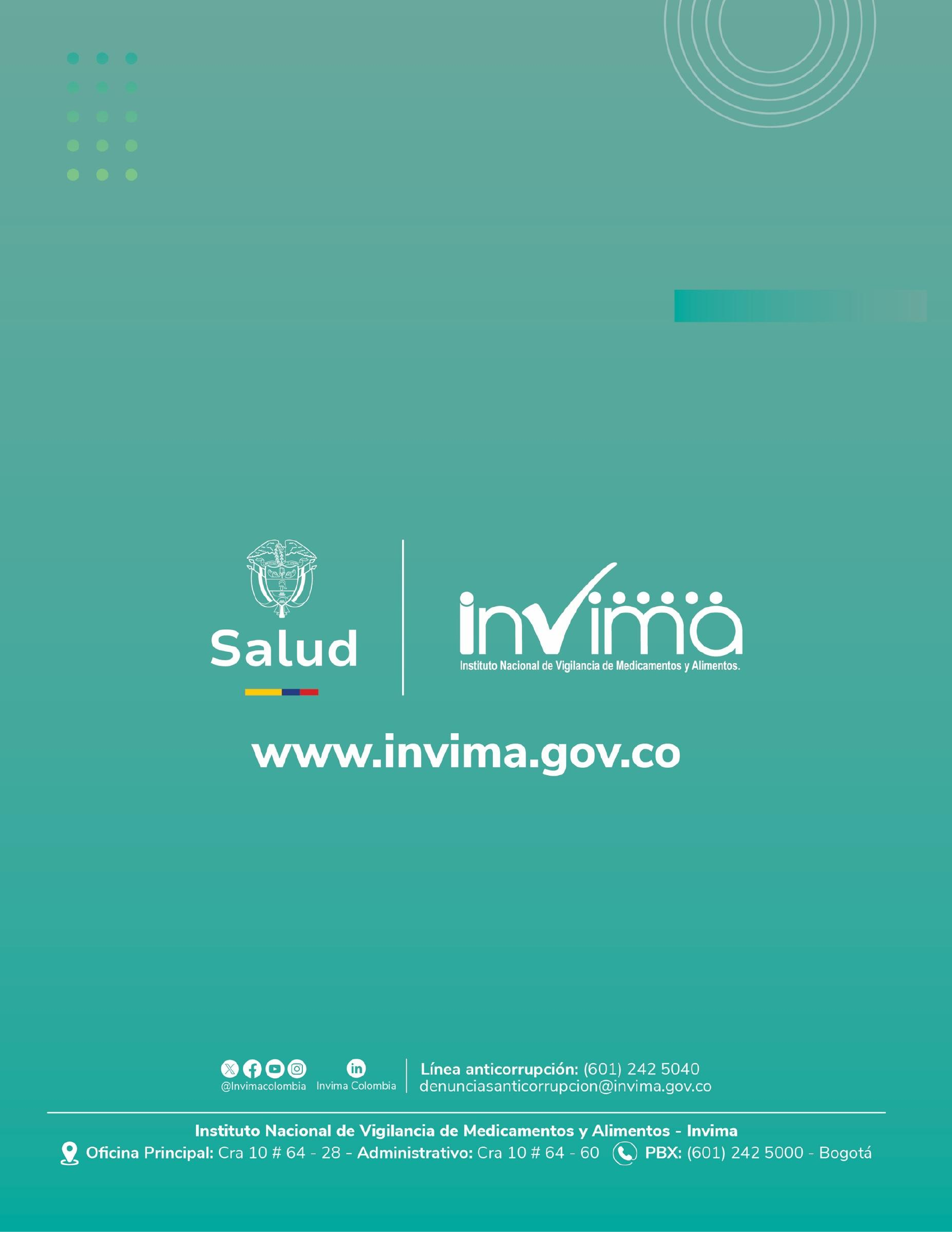 INVIMA semantic-standard reporting instructions V6 (July 2026) — original complete physical PDF page 53; original image governs.