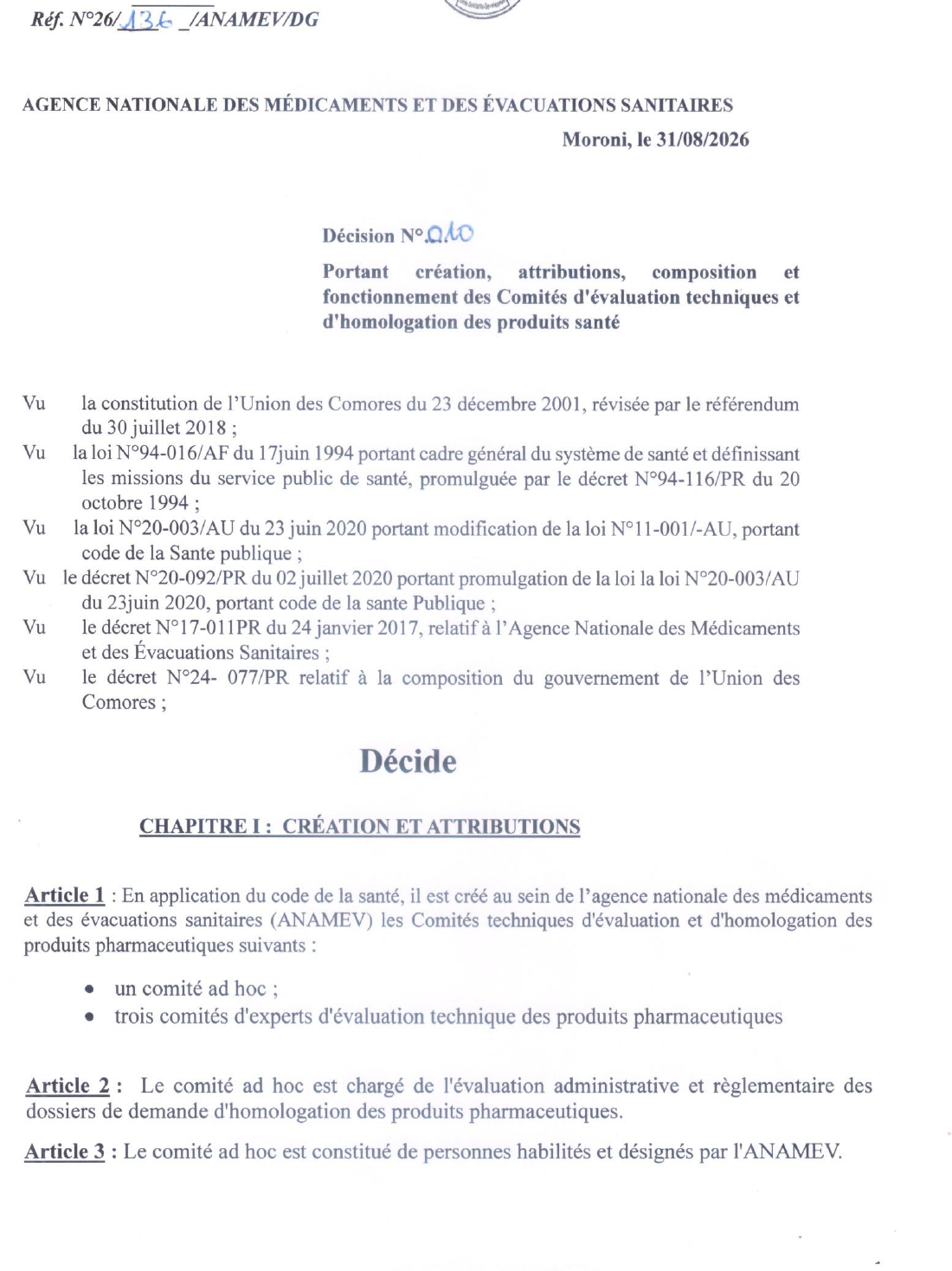 Original PDF page 1 — retained source fields, tables and layout.