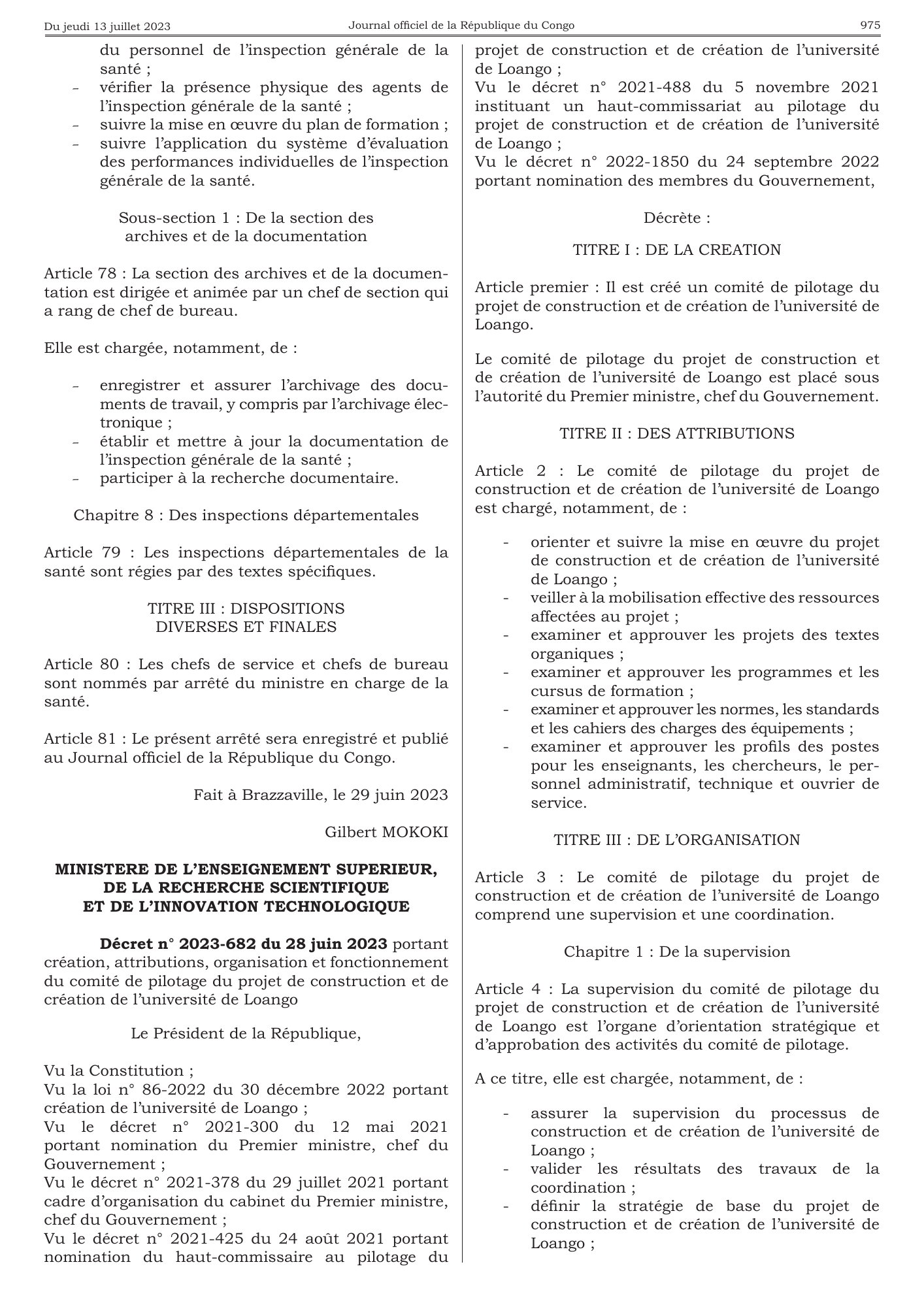 Arrêté n° 8576 du 29 juin 2023 — official PDF page 31; original table columns, symbols and diagram connections
