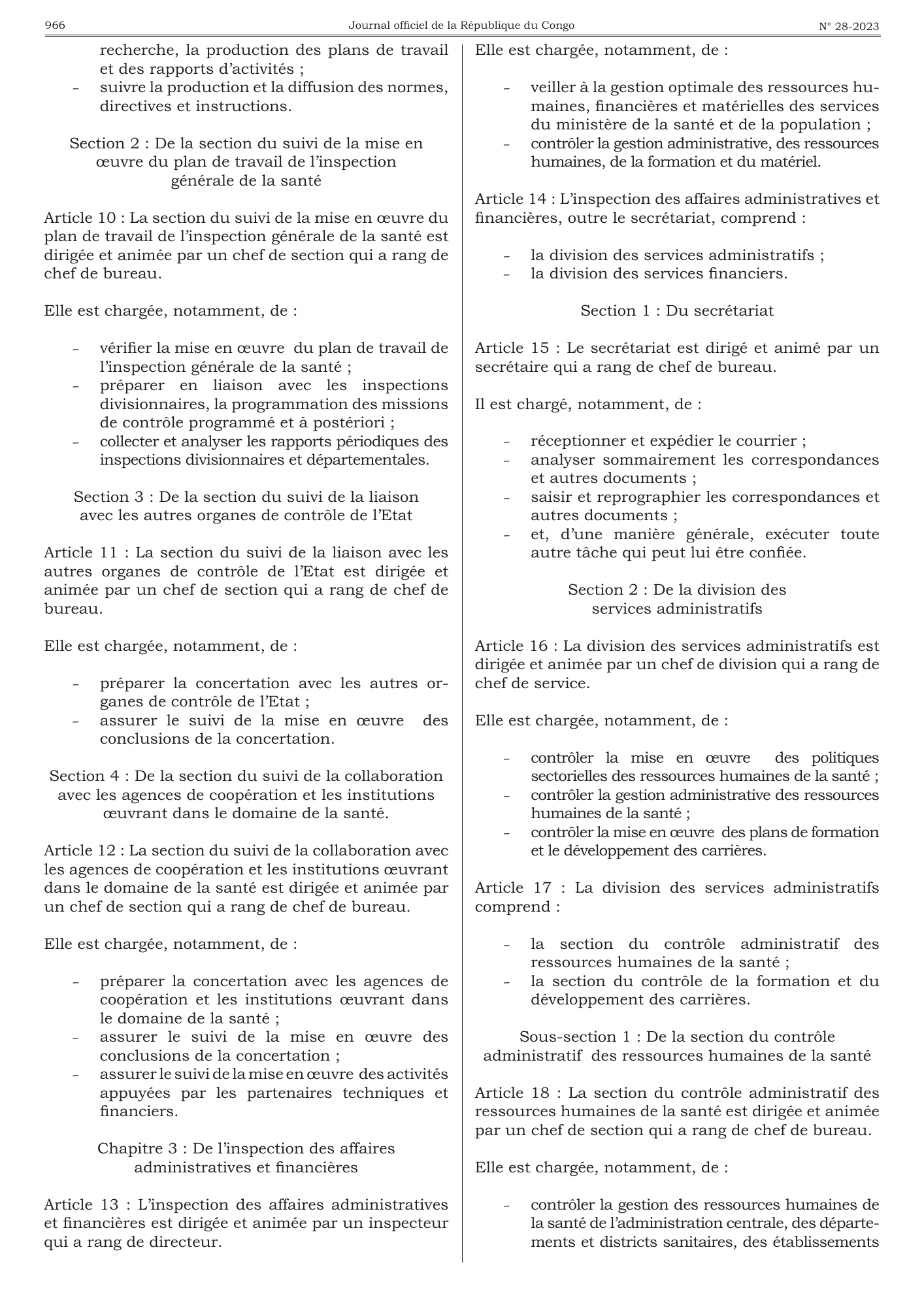 Arrêté n° 8576 du 29 juin 2023 — official PDF page 22; original table columns, symbols and diagram connections