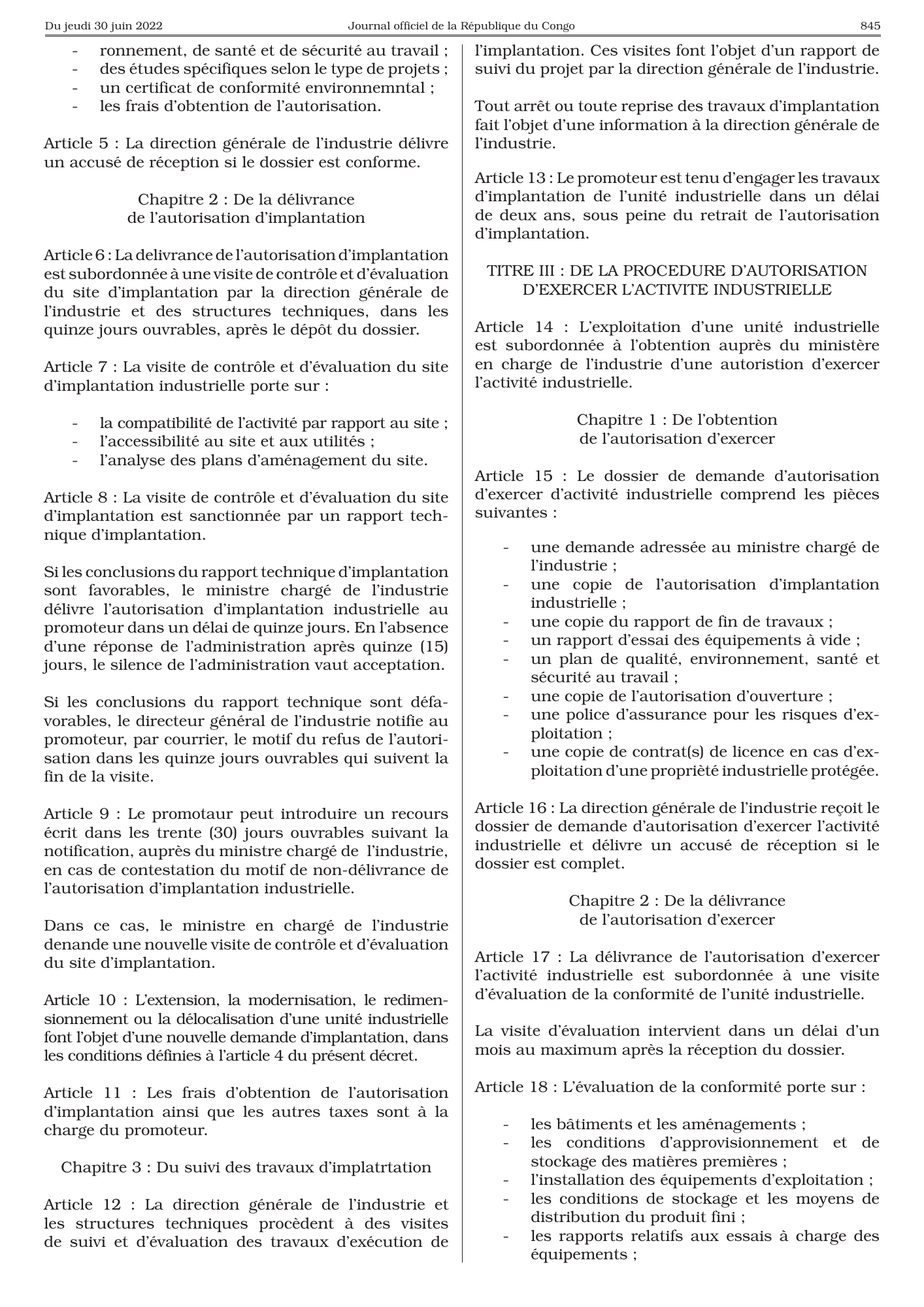 Décret n° 2022-307 du 13 juin 2022 — official PDF page 41; original table columns, symbols and diagram connections