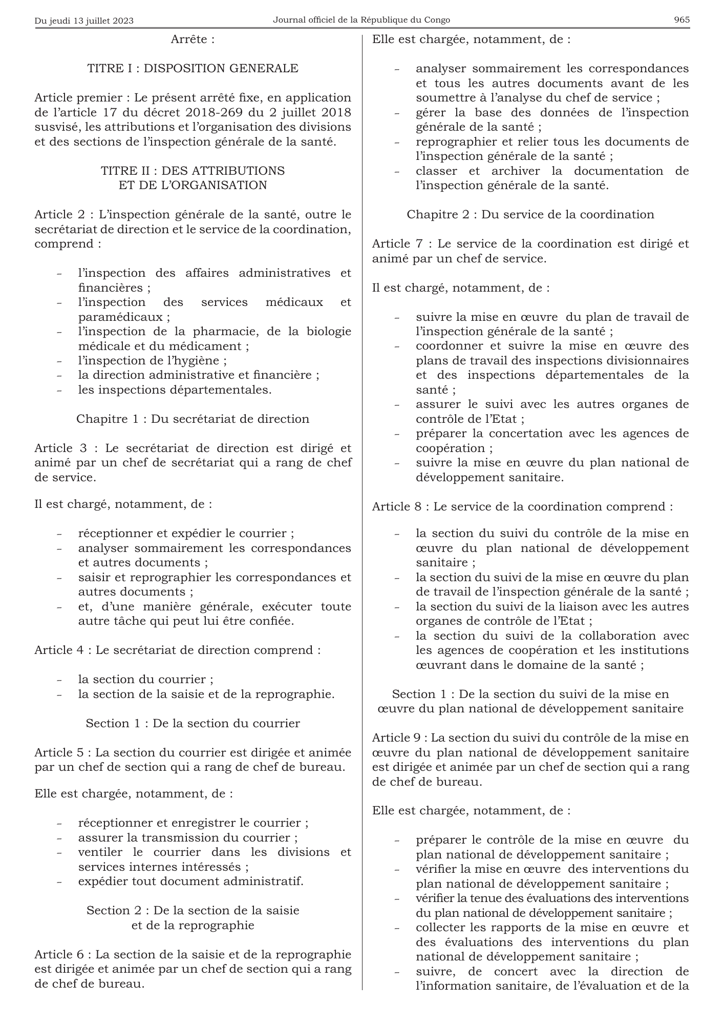 Arrêté n° 8576 du 29 juin 2023 — official PDF page 21; original table columns, symbols and diagram connections