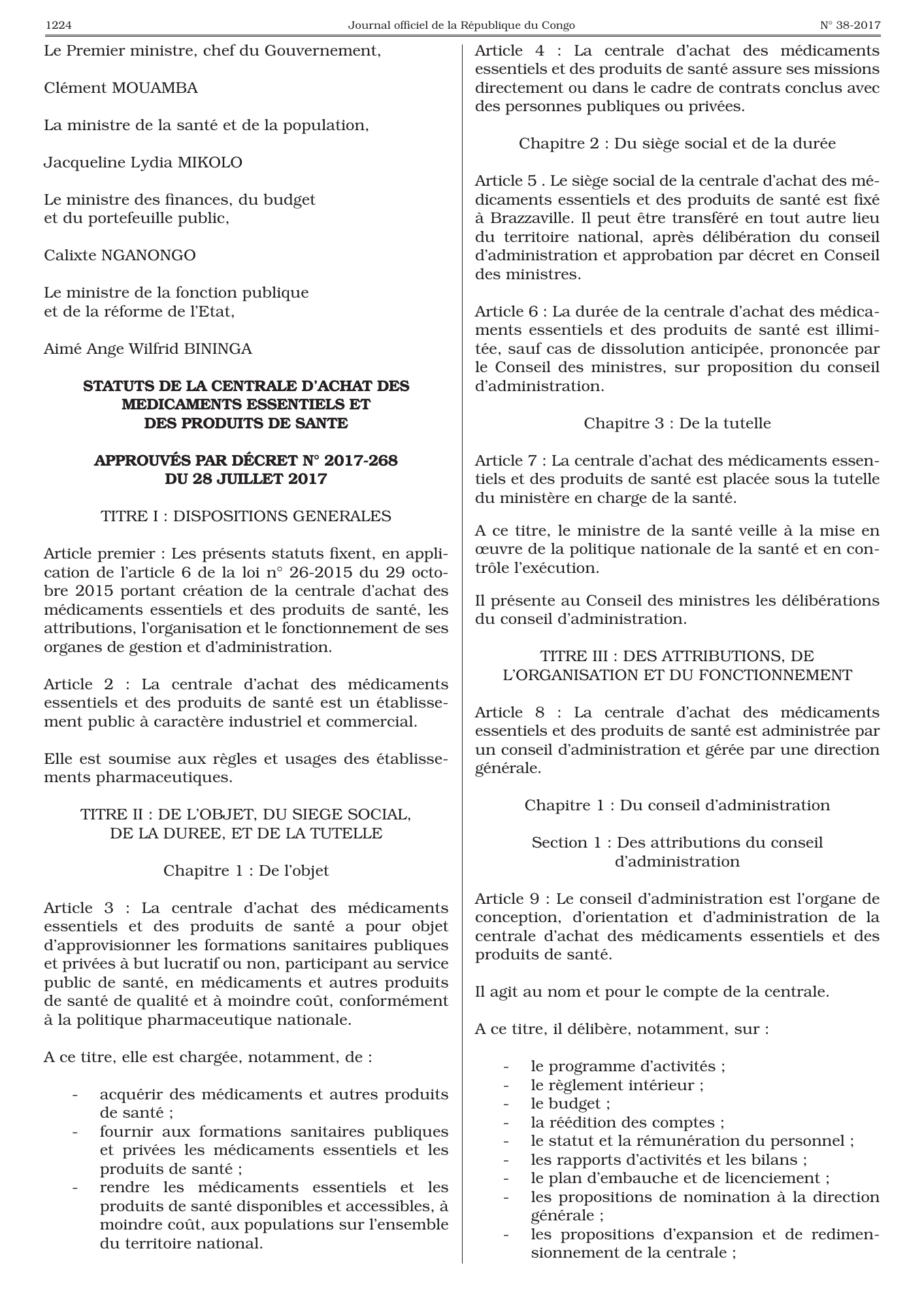 Décret n° 2017-268 du 28 juillet 2017 — official PDF page 20; original table columns, symbols and diagram connections