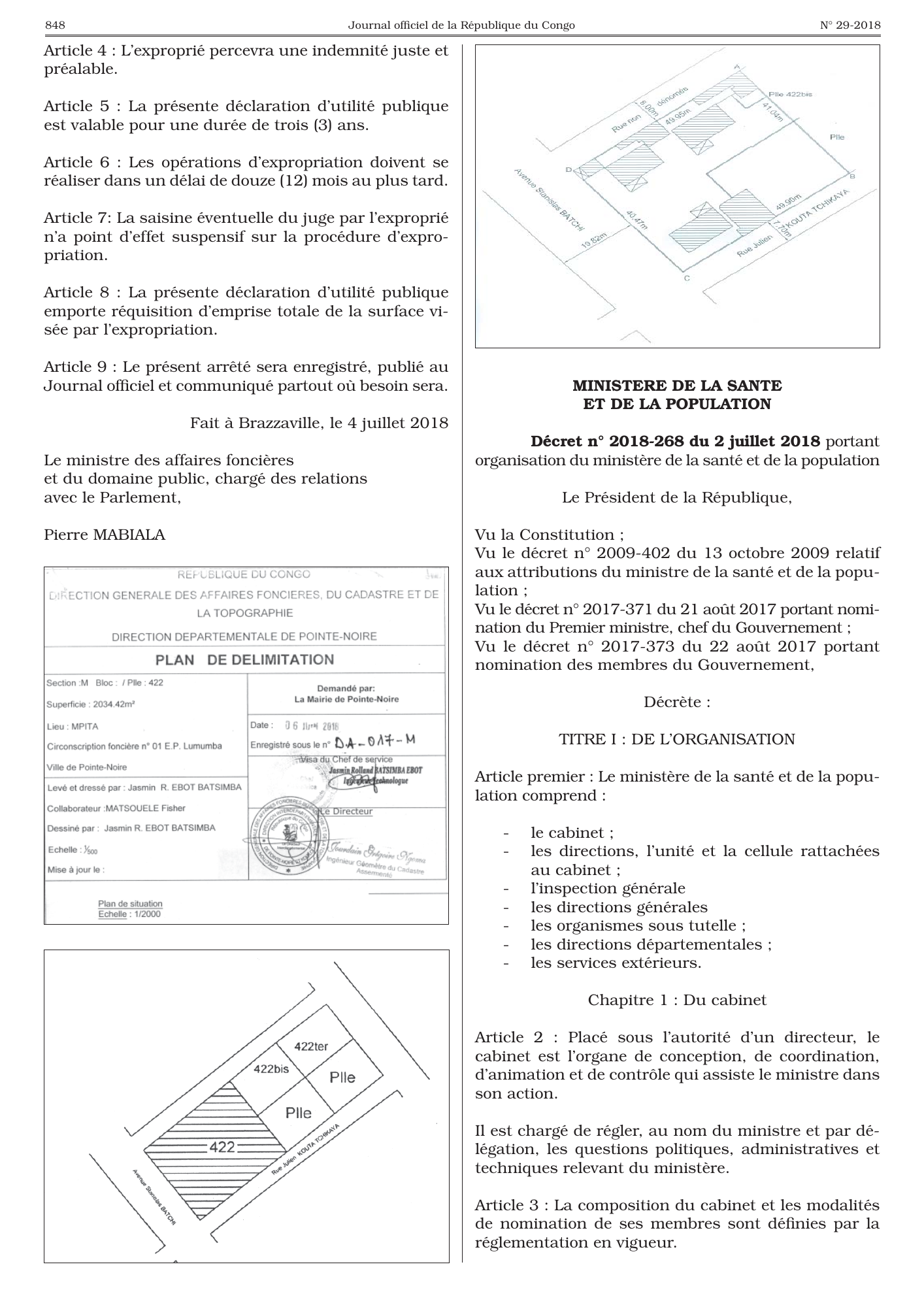 Décret n° 2018-268 du 2 juillet 2018 — official PDF page 4; original table columns, symbols and diagram connections
